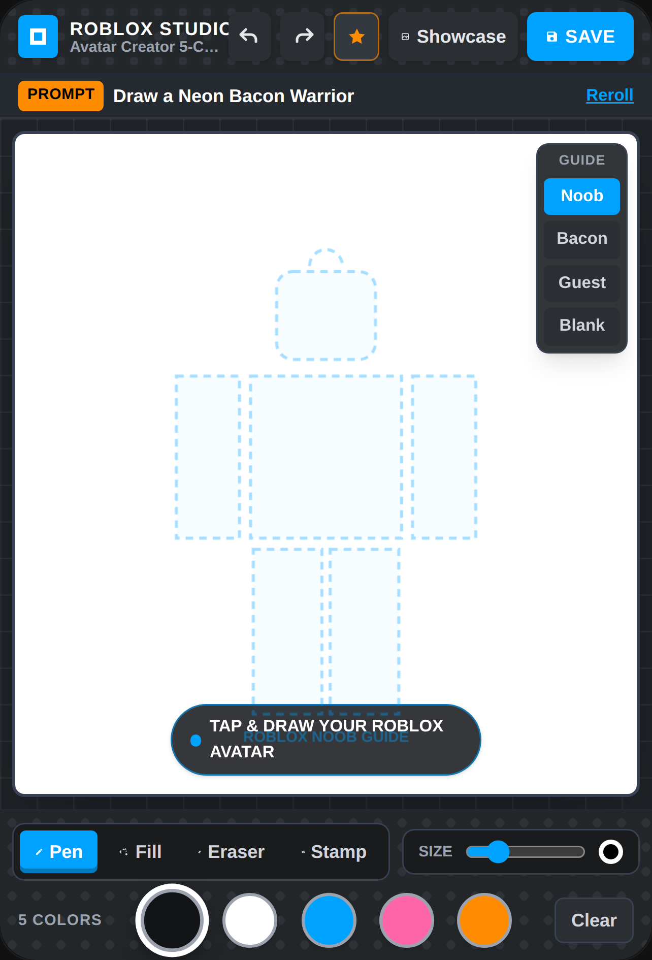 Draw a roblox character! cover