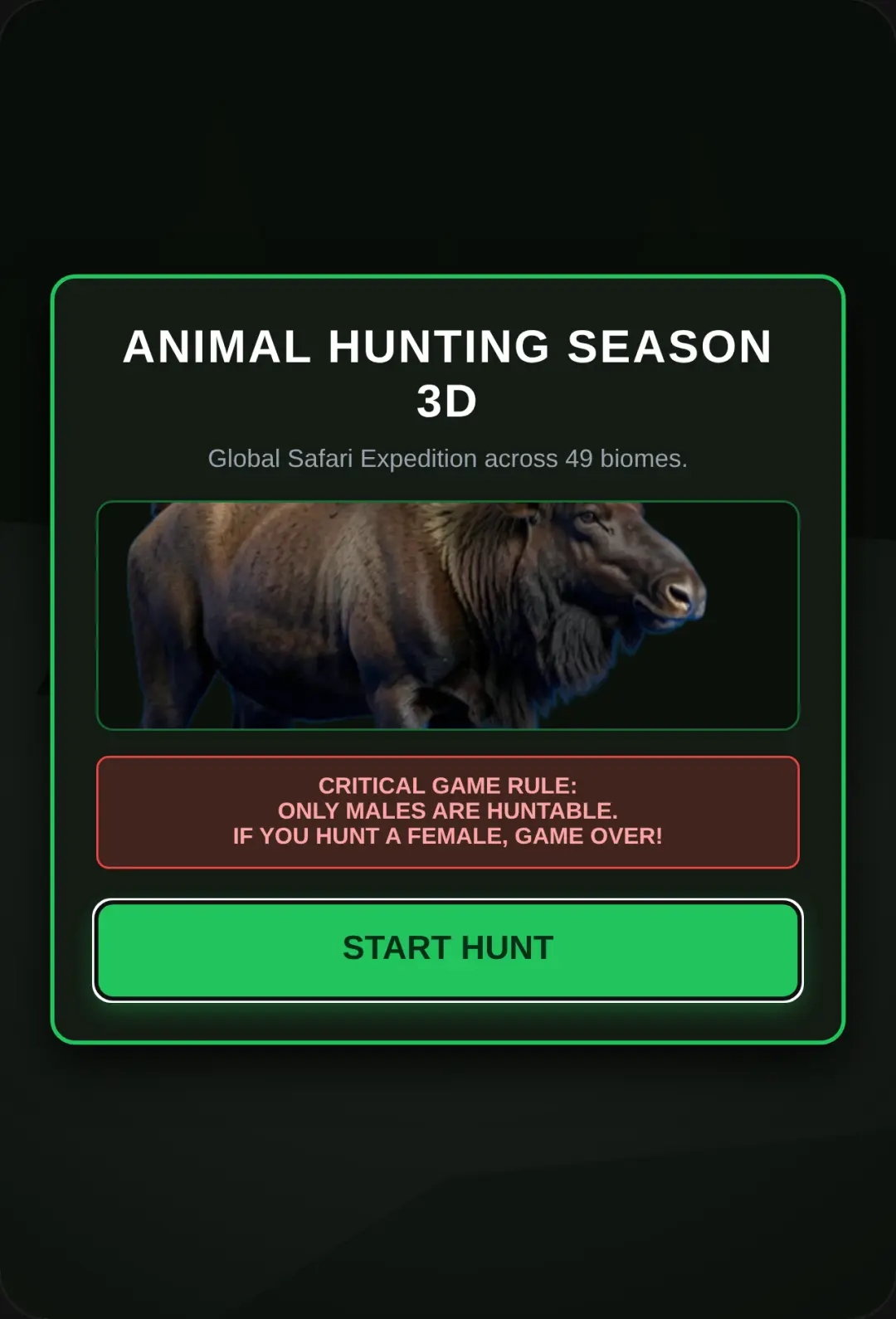 Animal Hunting Season 3D cover