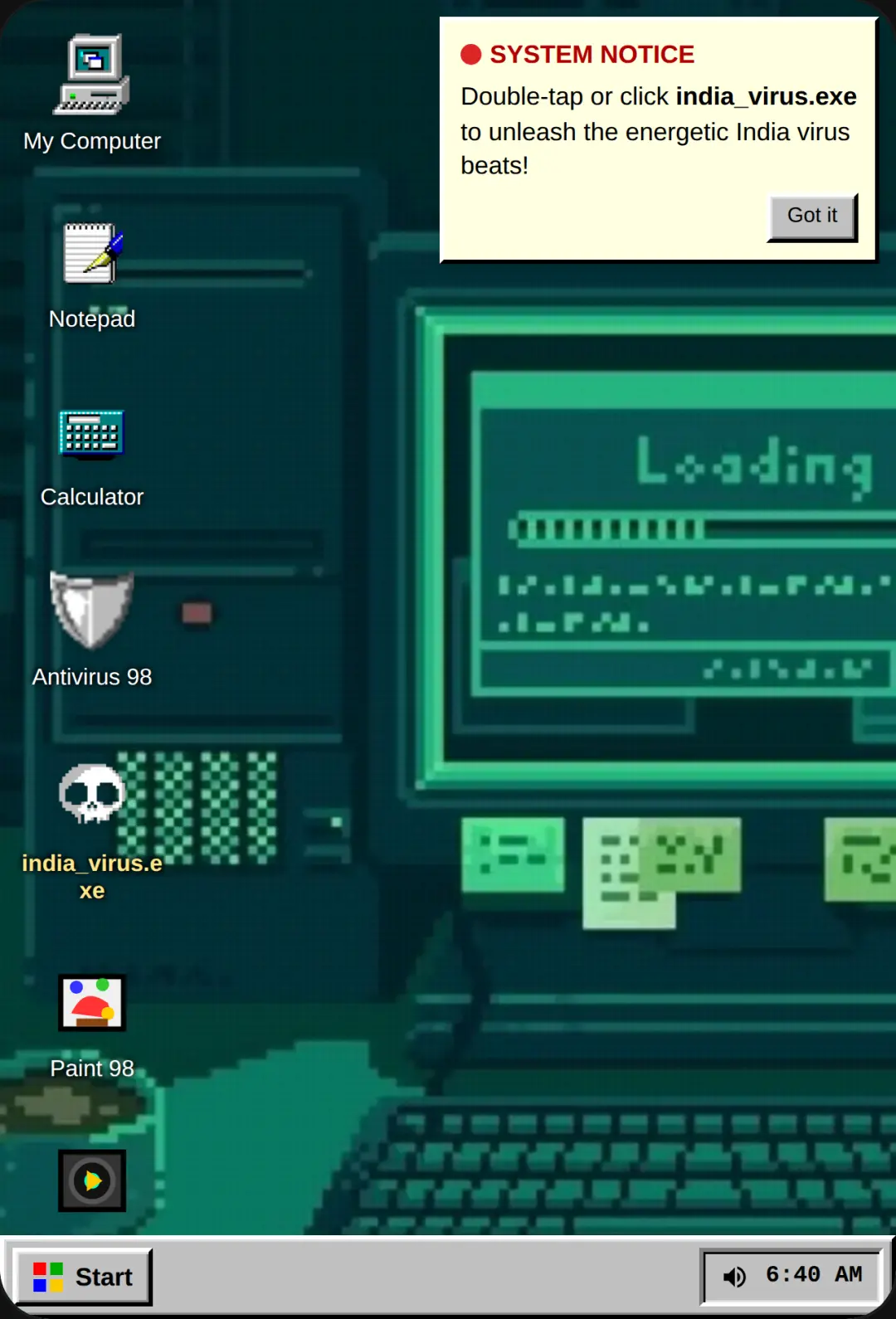 RetroPC 98 - India Virus Simulator cover