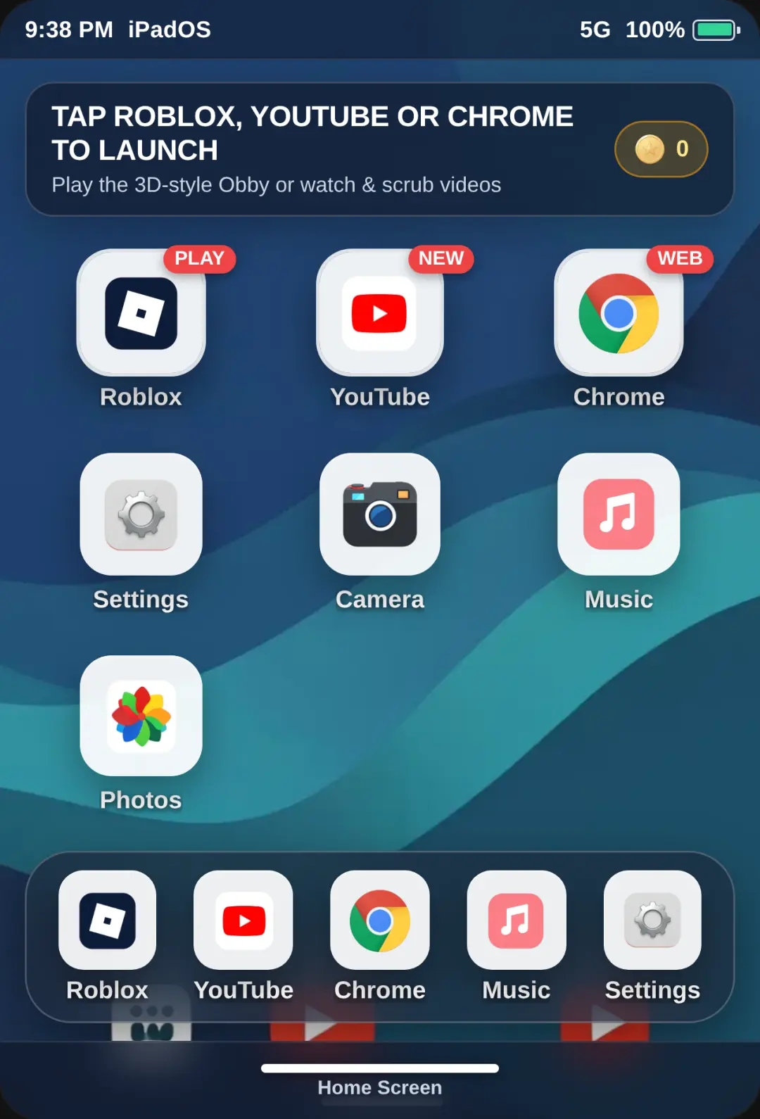 iPad OS — Roblox & YouTube cover