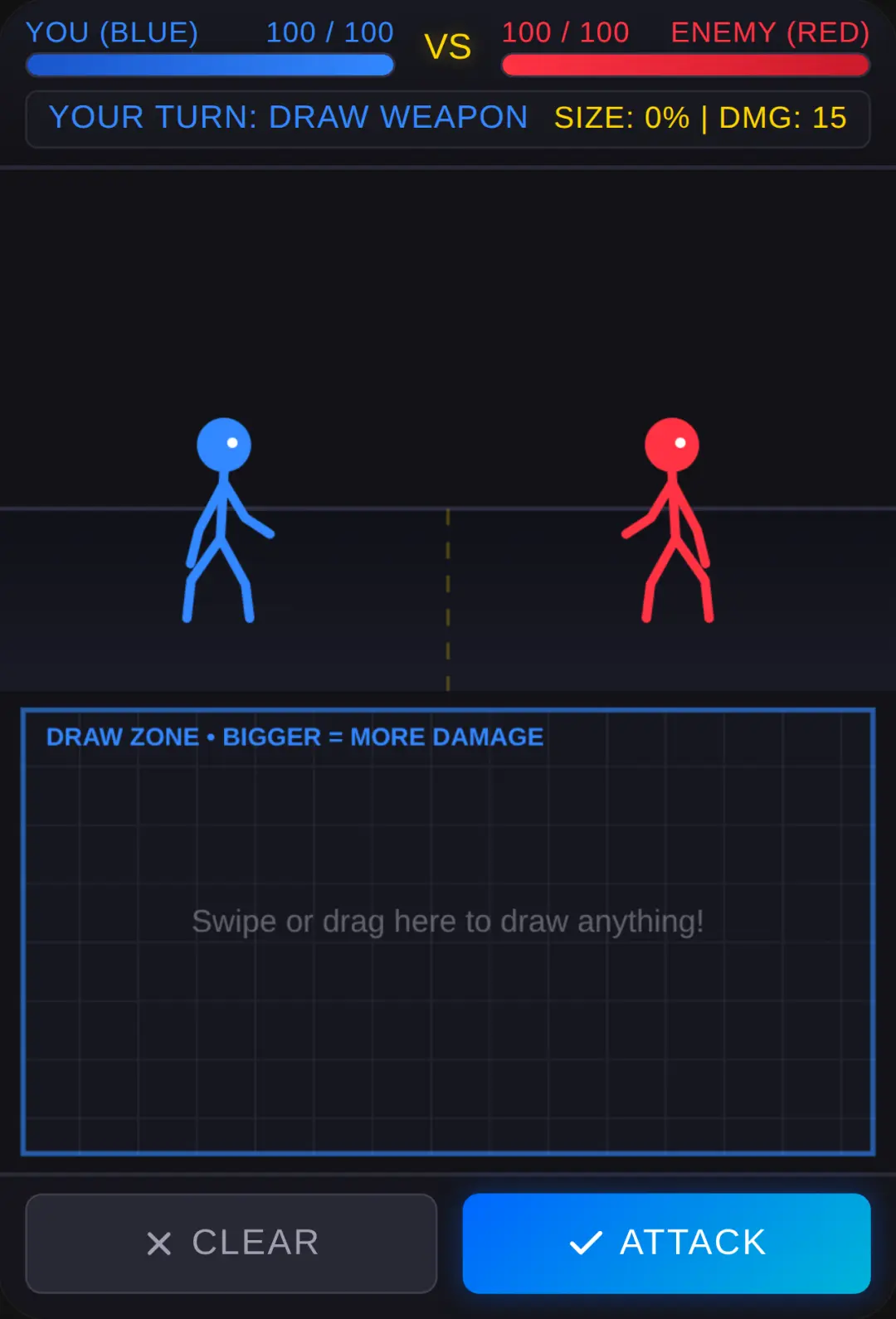 Stickman Red Blue Draw Duel