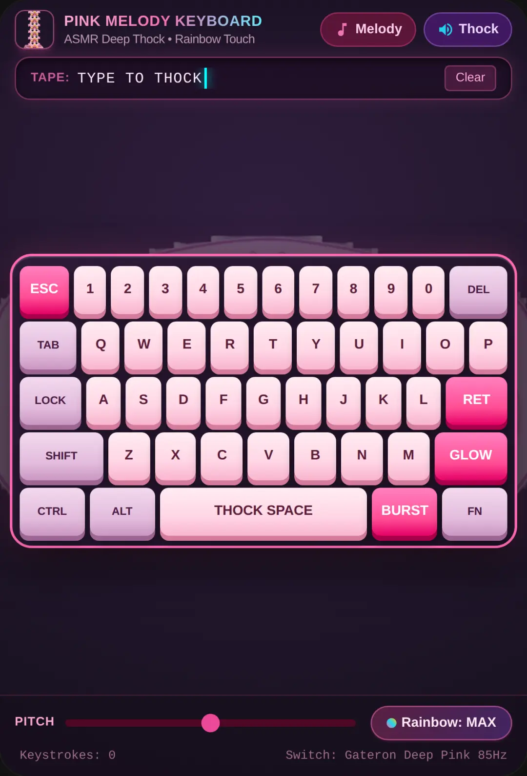 Aesthetic ASMR Mechanical Keyboard cover