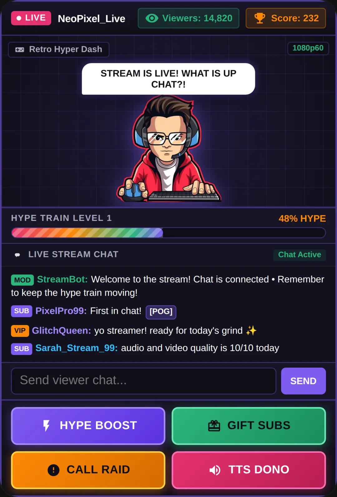 Streamer Live Hype cover