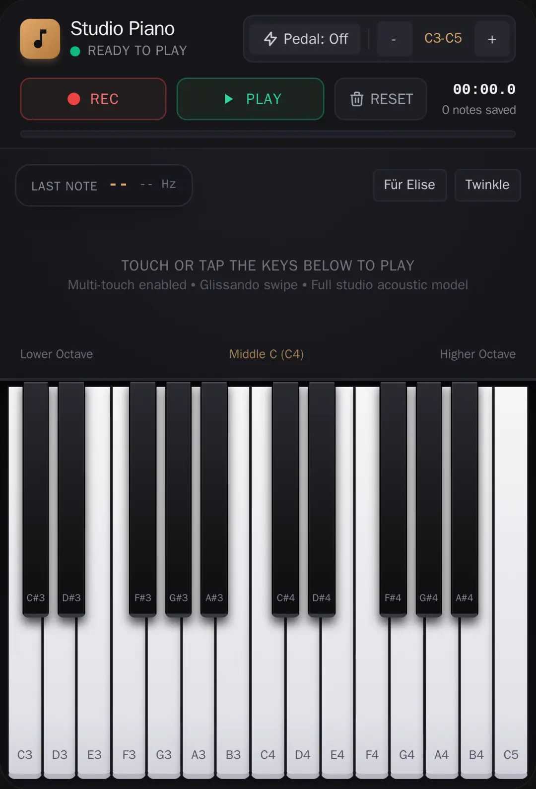 Studio Virtual Piano cover