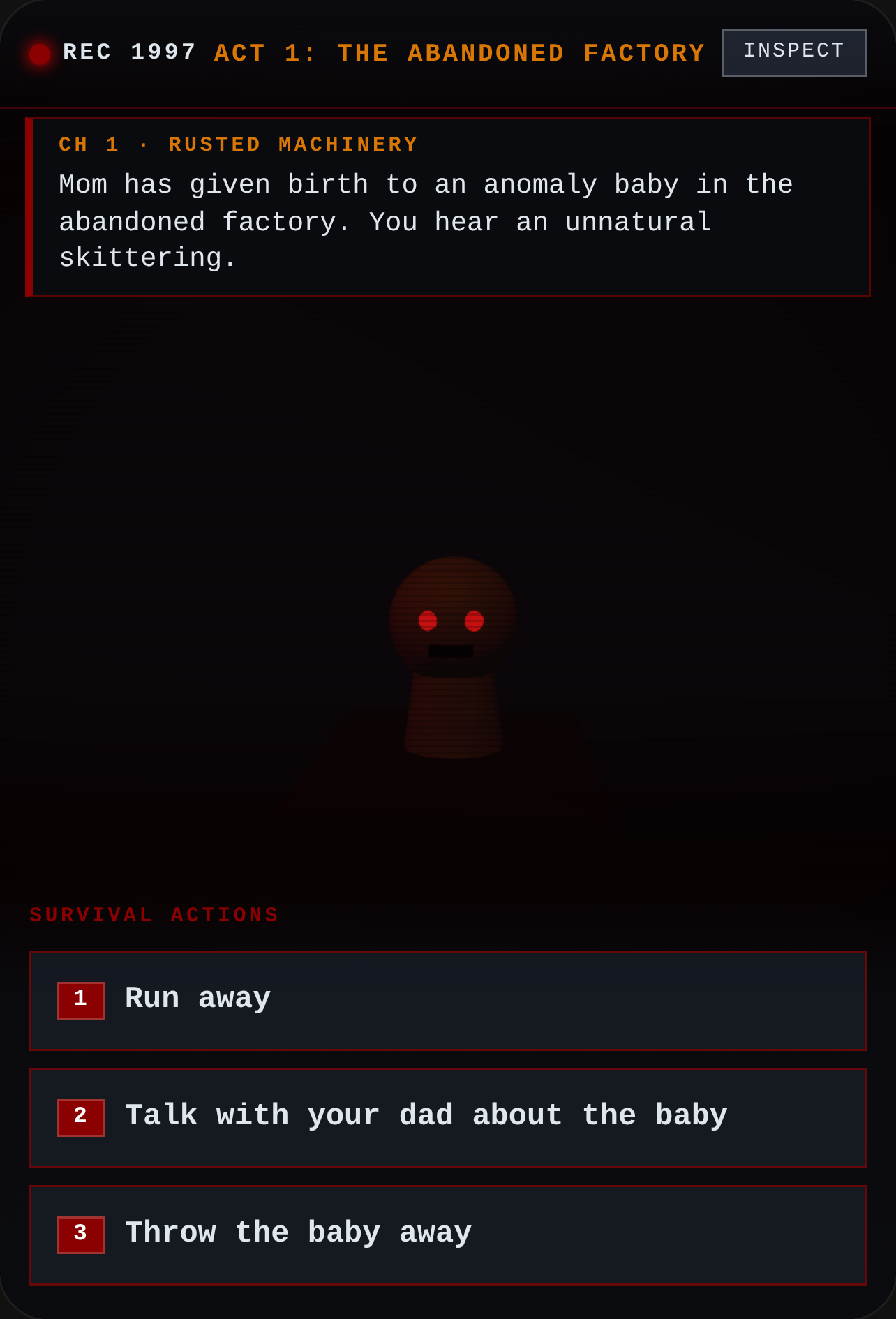 THE ANOMALY BABY — Analog 3D Horror cover