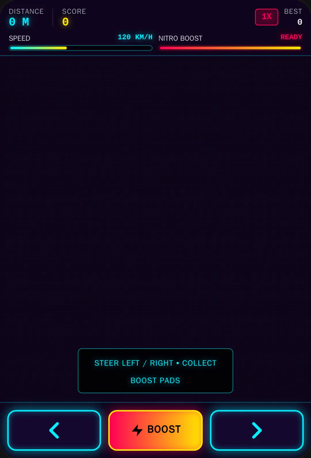Neon Highway Racer with nothing cover