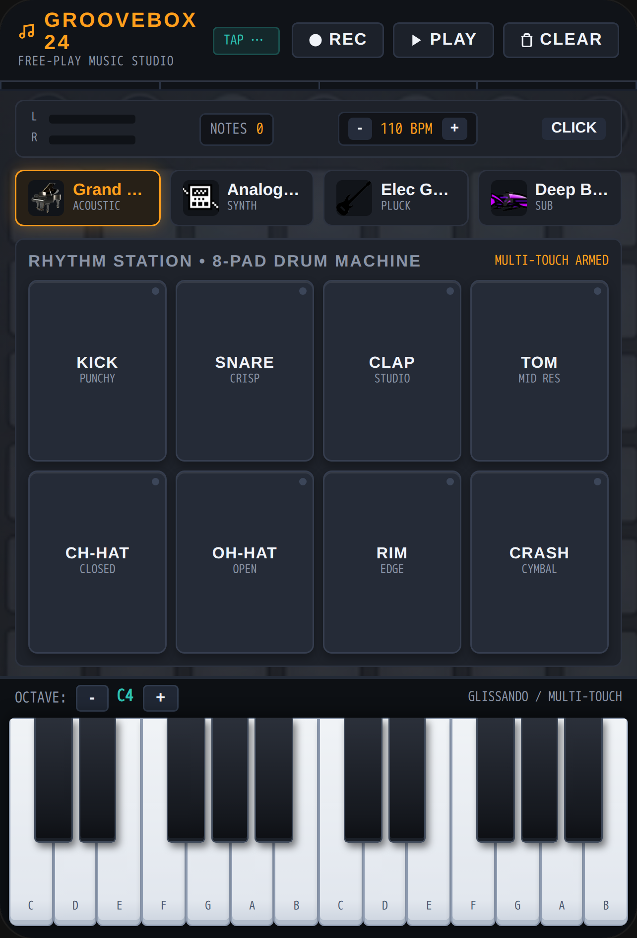 Studio Groovebox &mdash; Free-Play Music Creator cover