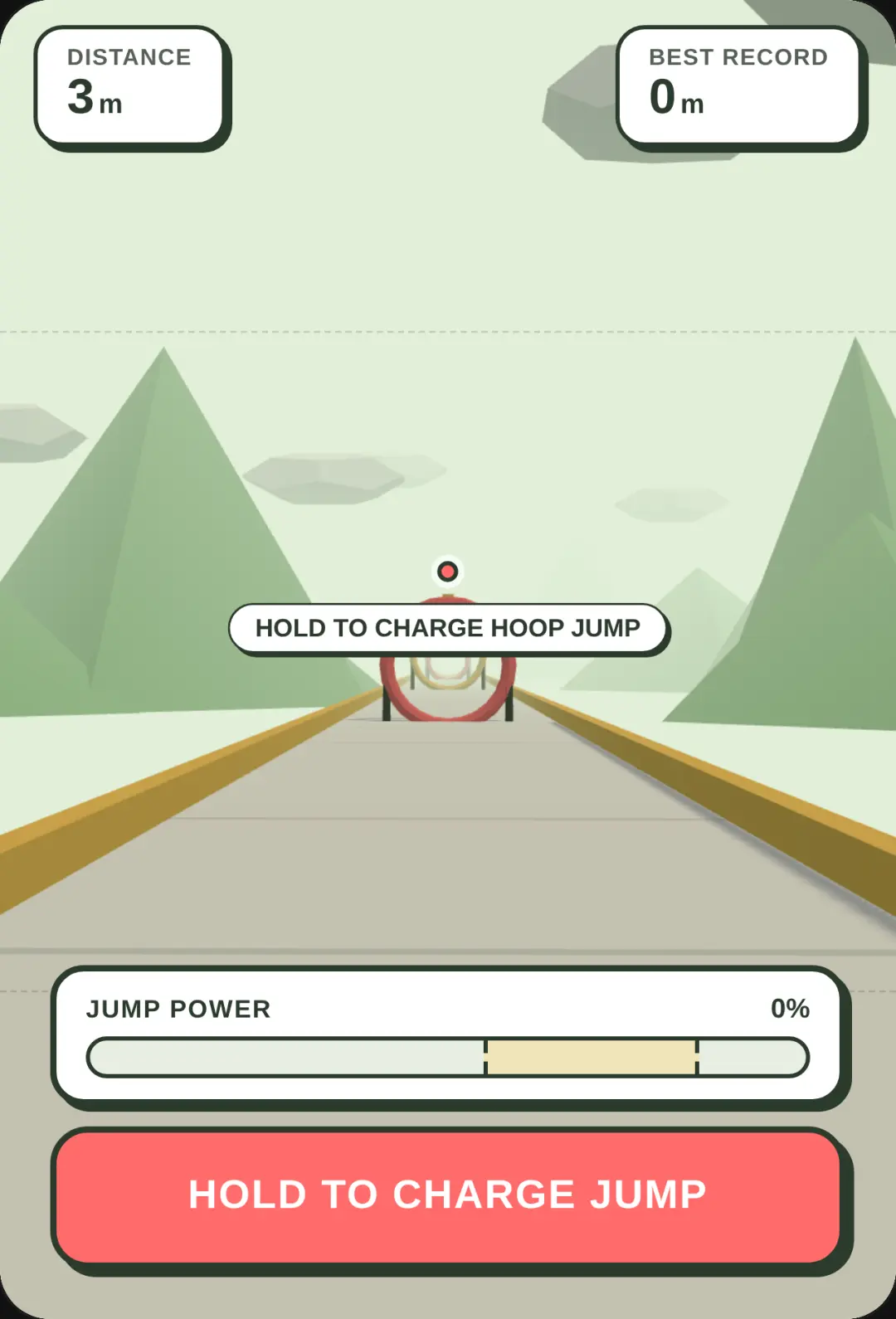 Paper Hoop - 3D Jumping Adventure tip: if you se 2 or 3 hoops you should make you jump the max level. cover