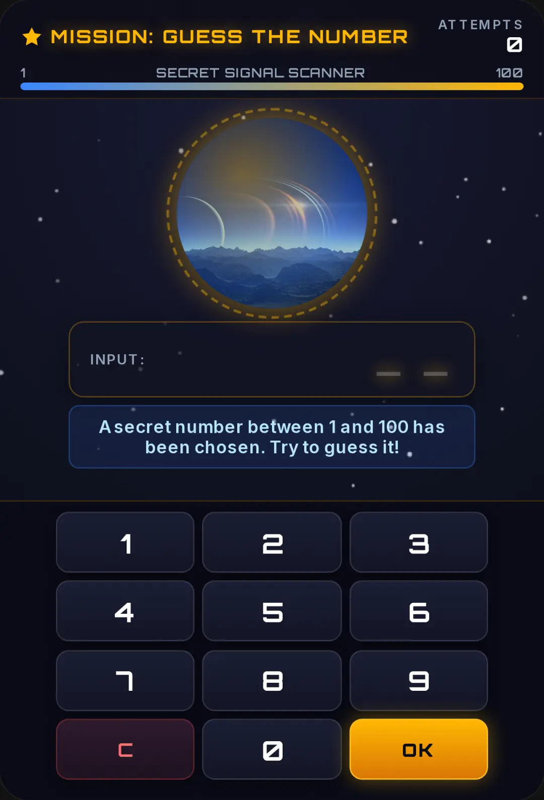 Guess the Number - 1 to 100 cover