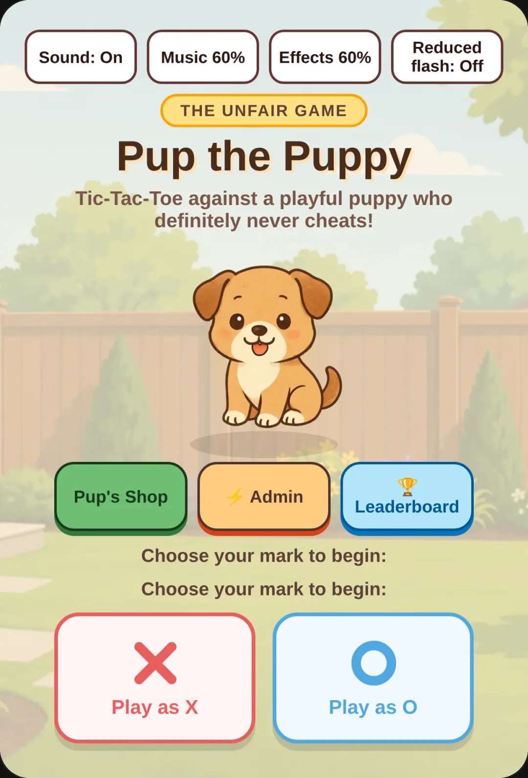 Pup the Puppy: Cheating Tic-Tac-Toe cover