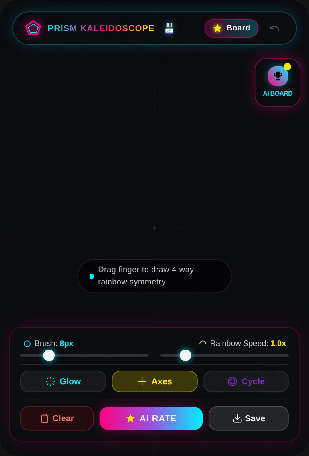 Prism Neon Kaleidoscope - AI Art Leaderboard cover