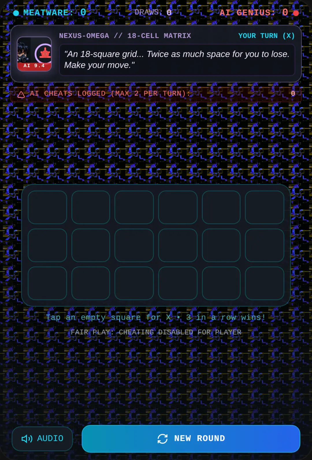 Tic Tac Toe: Arrogant Cheating AI cover