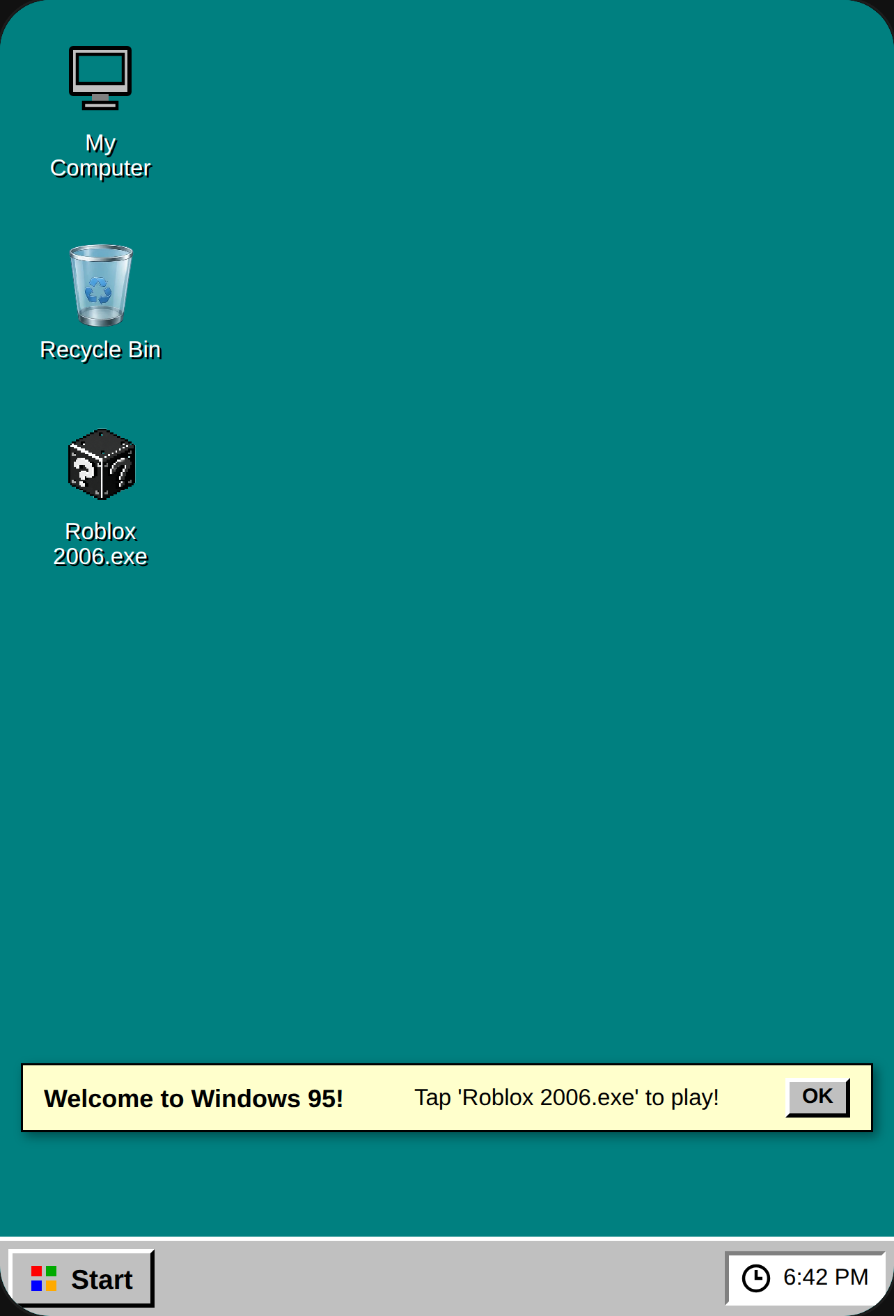 Windows 95 - Old Roblox Virus cover