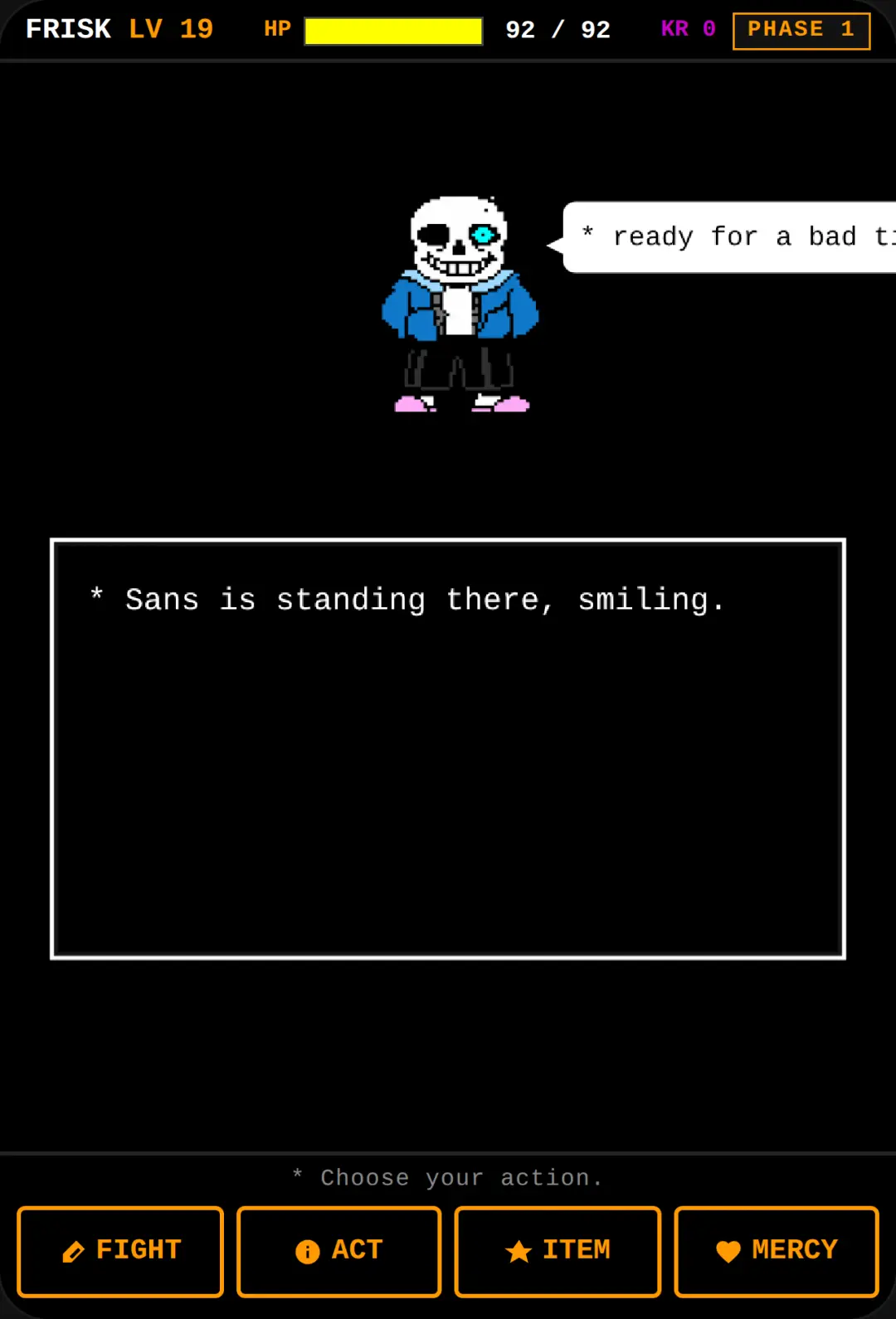 SANS: BAD TIME - Undertale Boss Fight cover