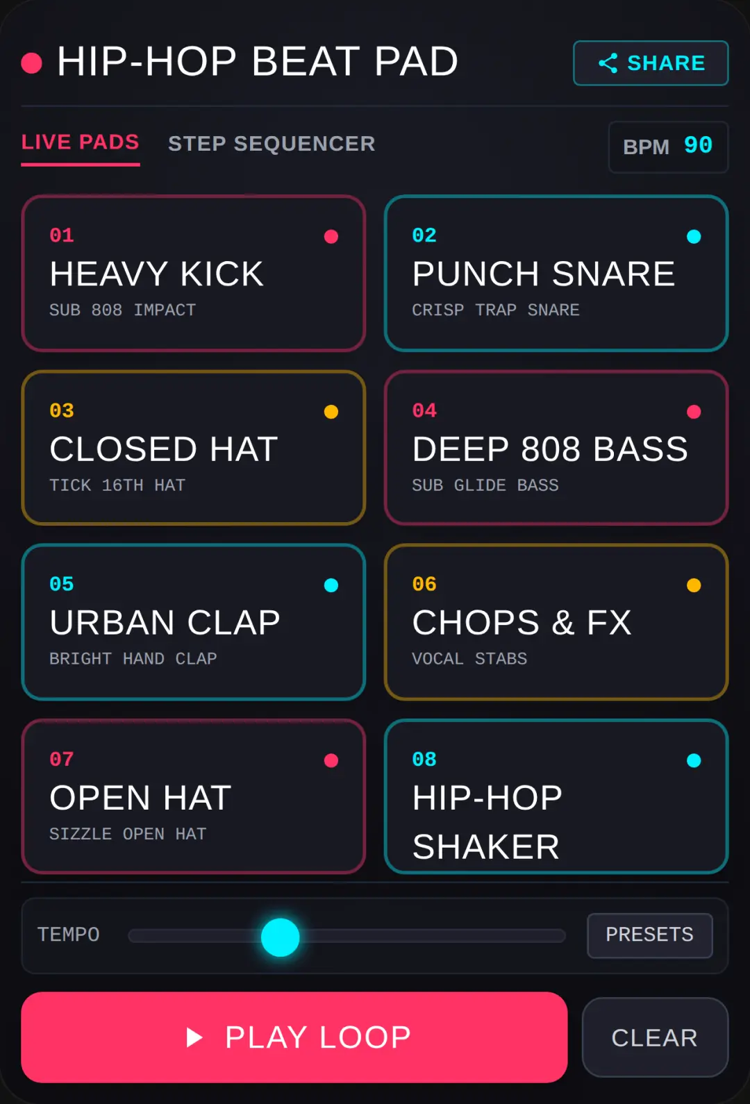 Beat Pad - Punchy Hip-Hop cover