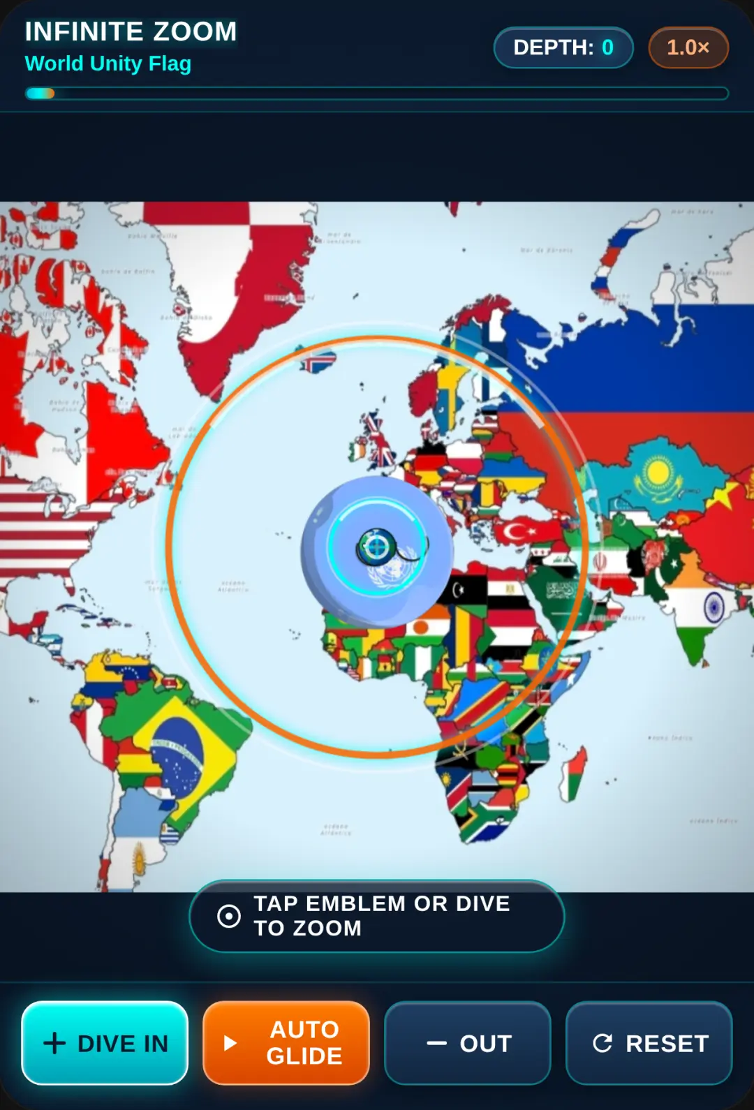 Infinite Zoom: Flags in Flags cover