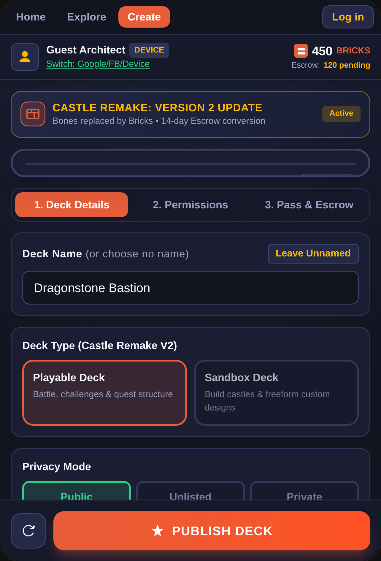 Castle Deck Studio V2 cover
