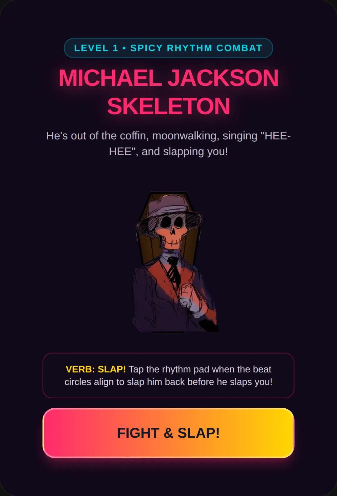 Skeleton MJ Slap Battle cover