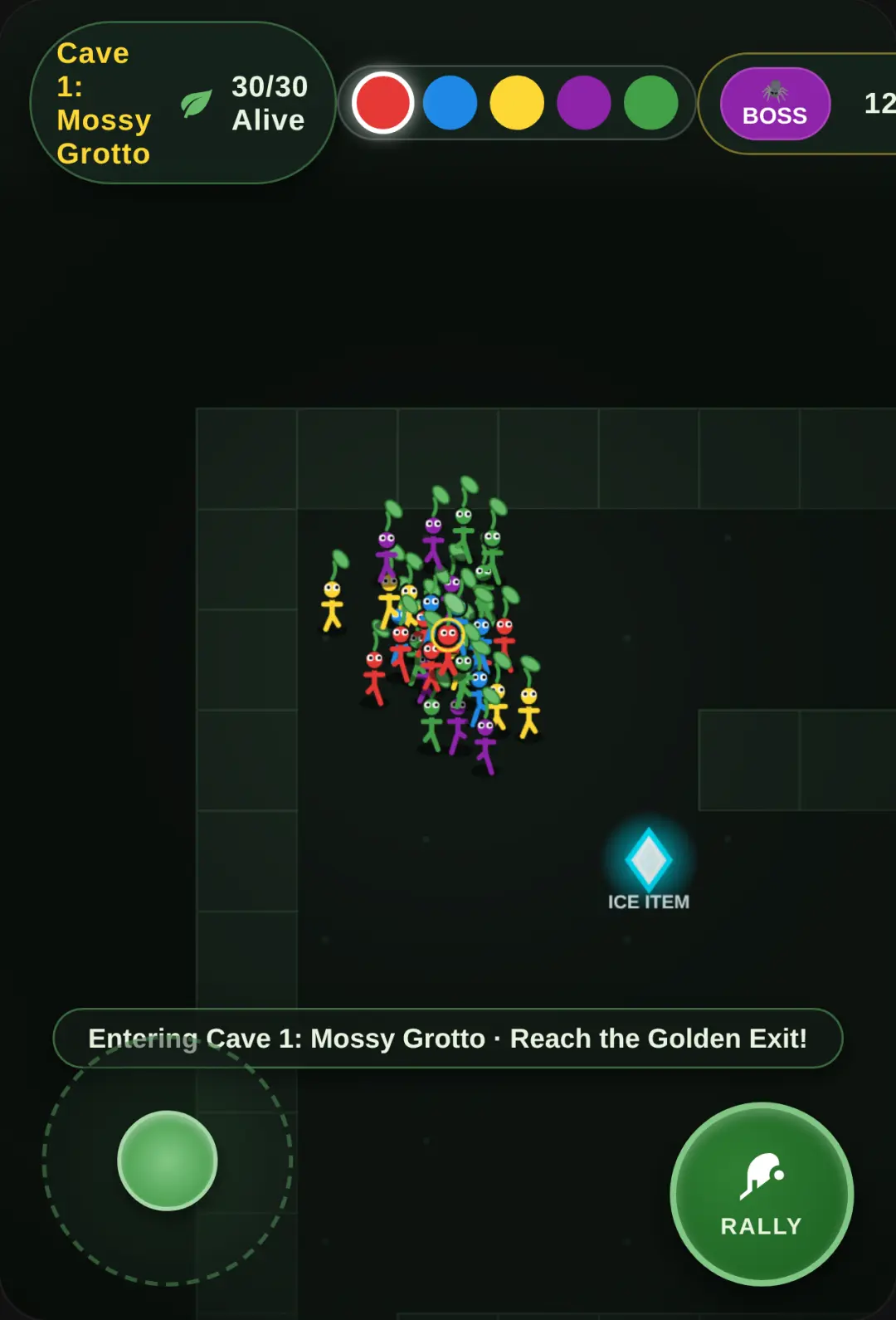 escape the cave as pikmin cover