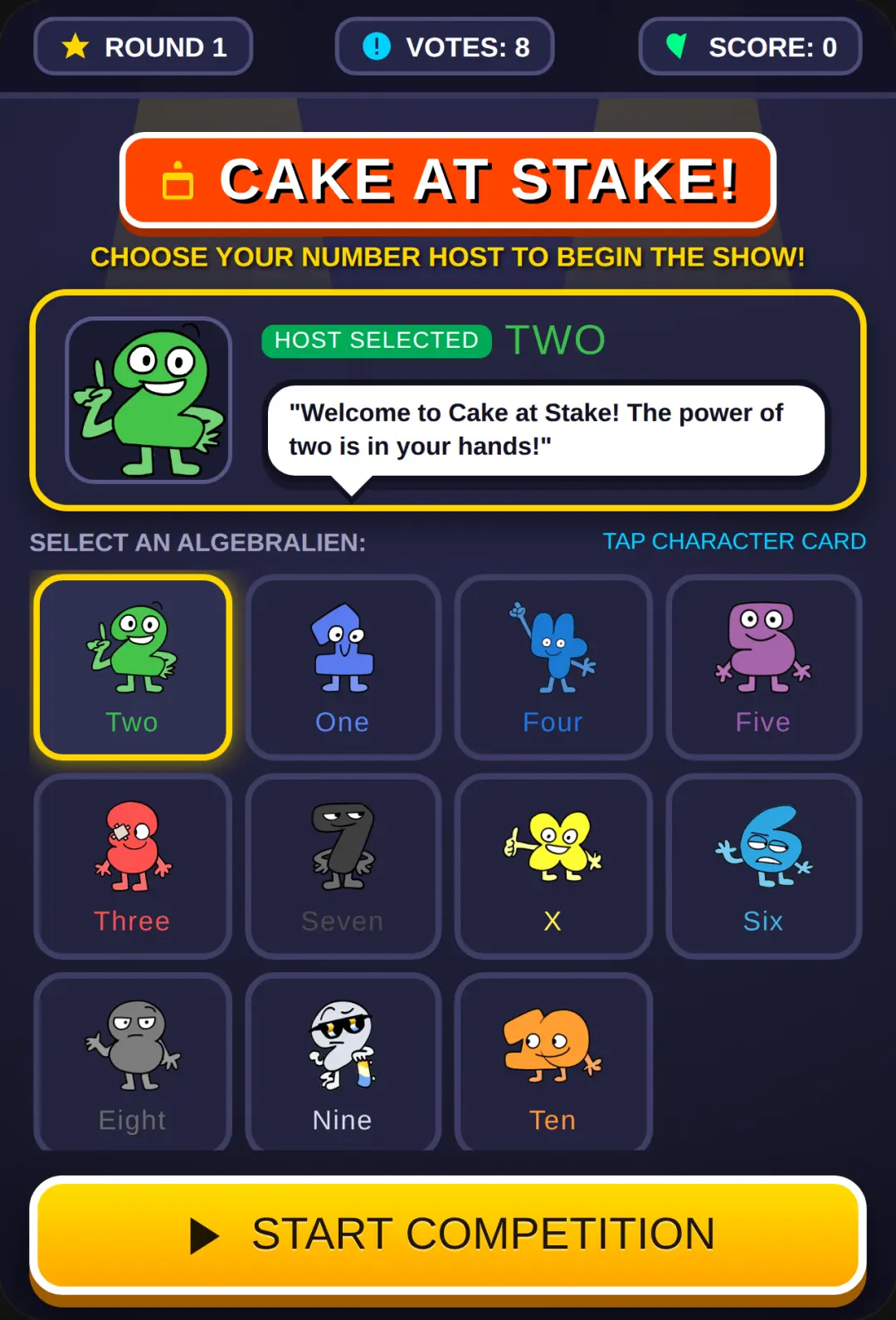 Cake at Stake - BFDI Algebralien Show cover