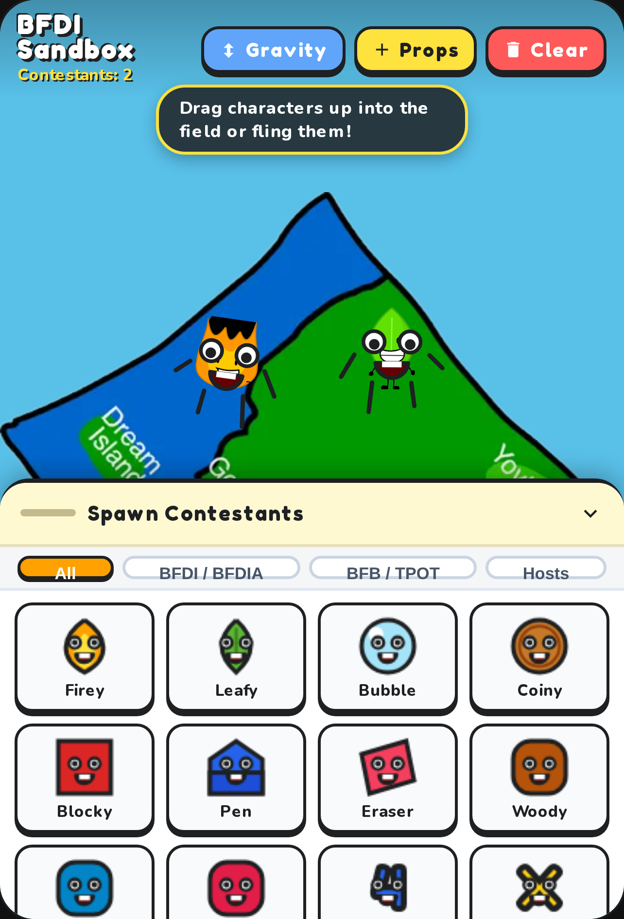 BFDI Sandbox Spawner cover