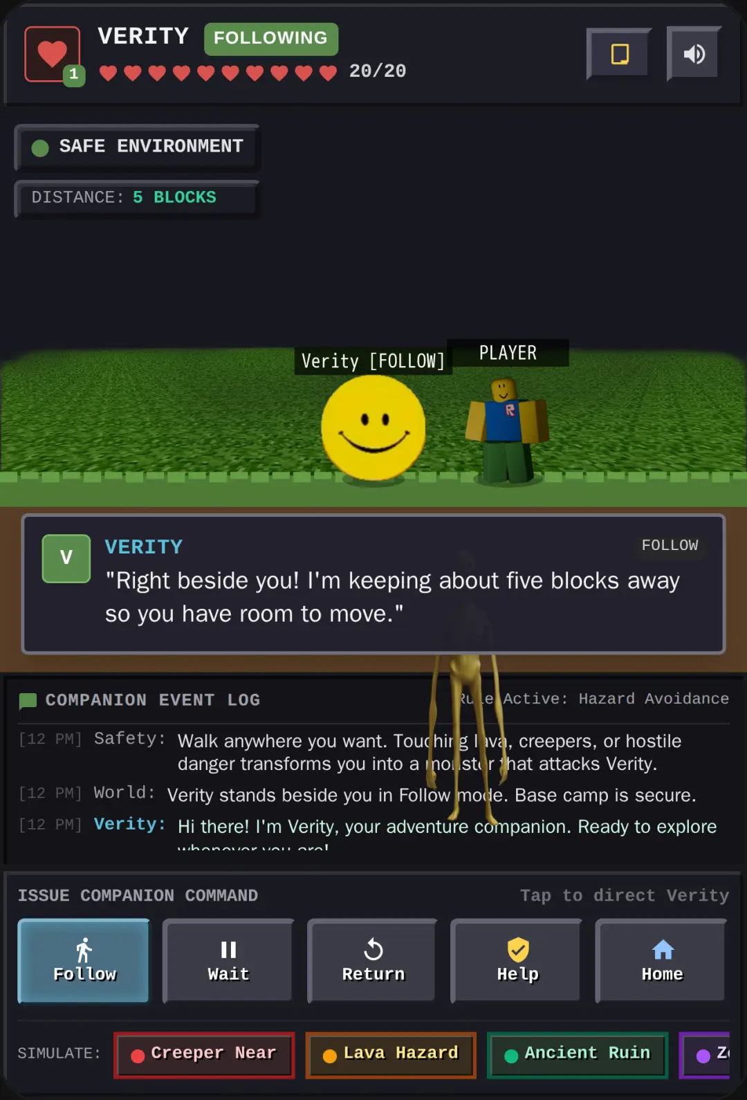Verity - Minecraft Companion cover