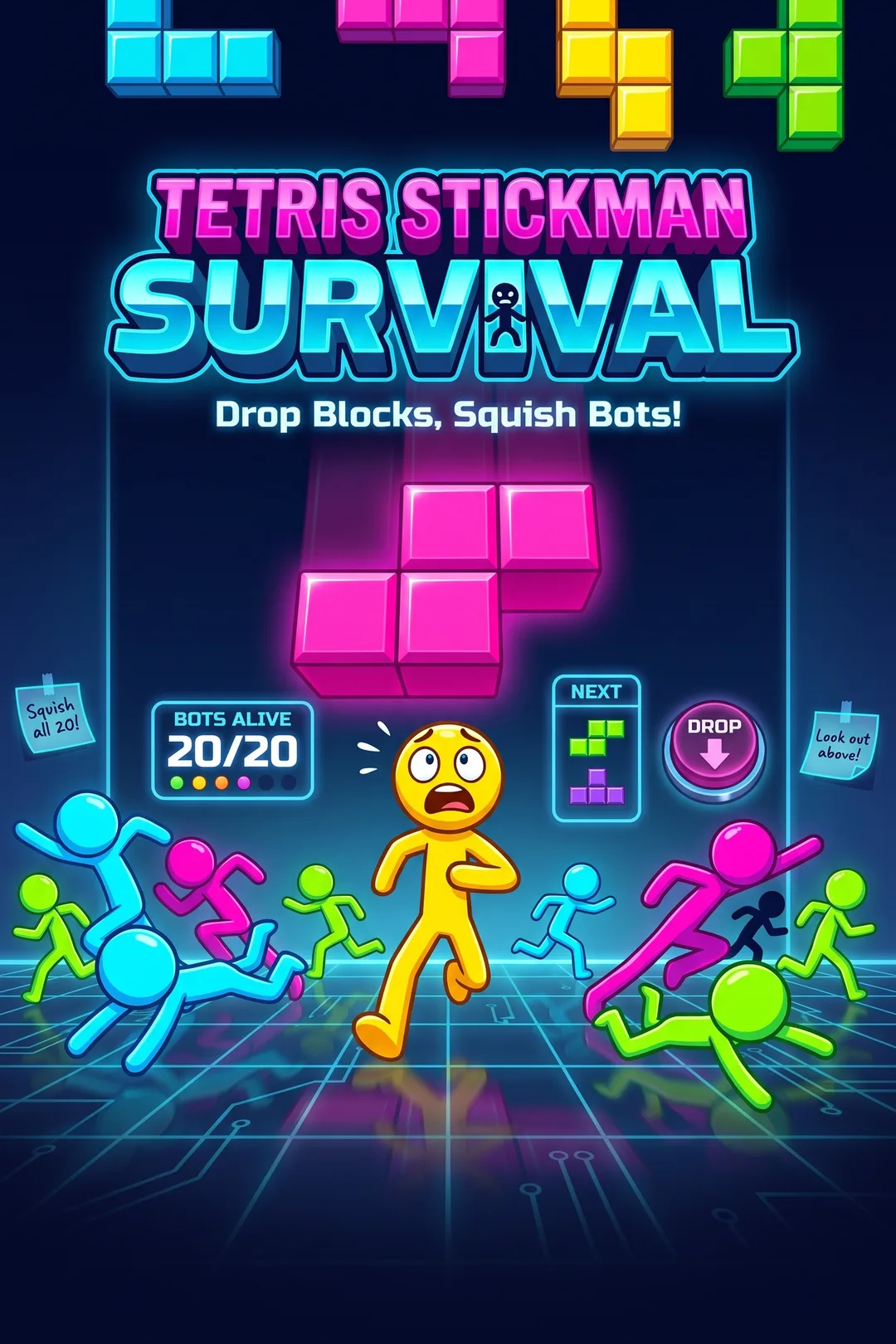 Tetris Stickman Survival