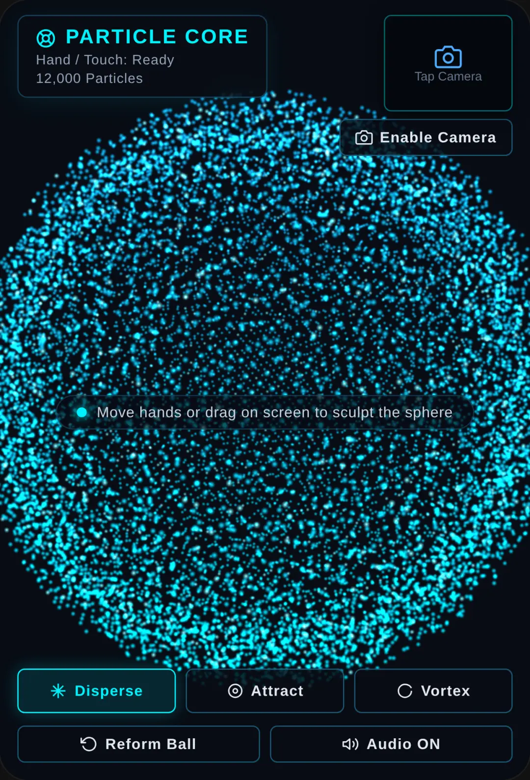 Holographic Particle Sphere cover