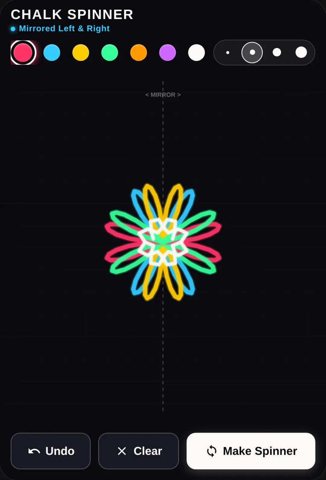 Chalk Mirror Spinner cover