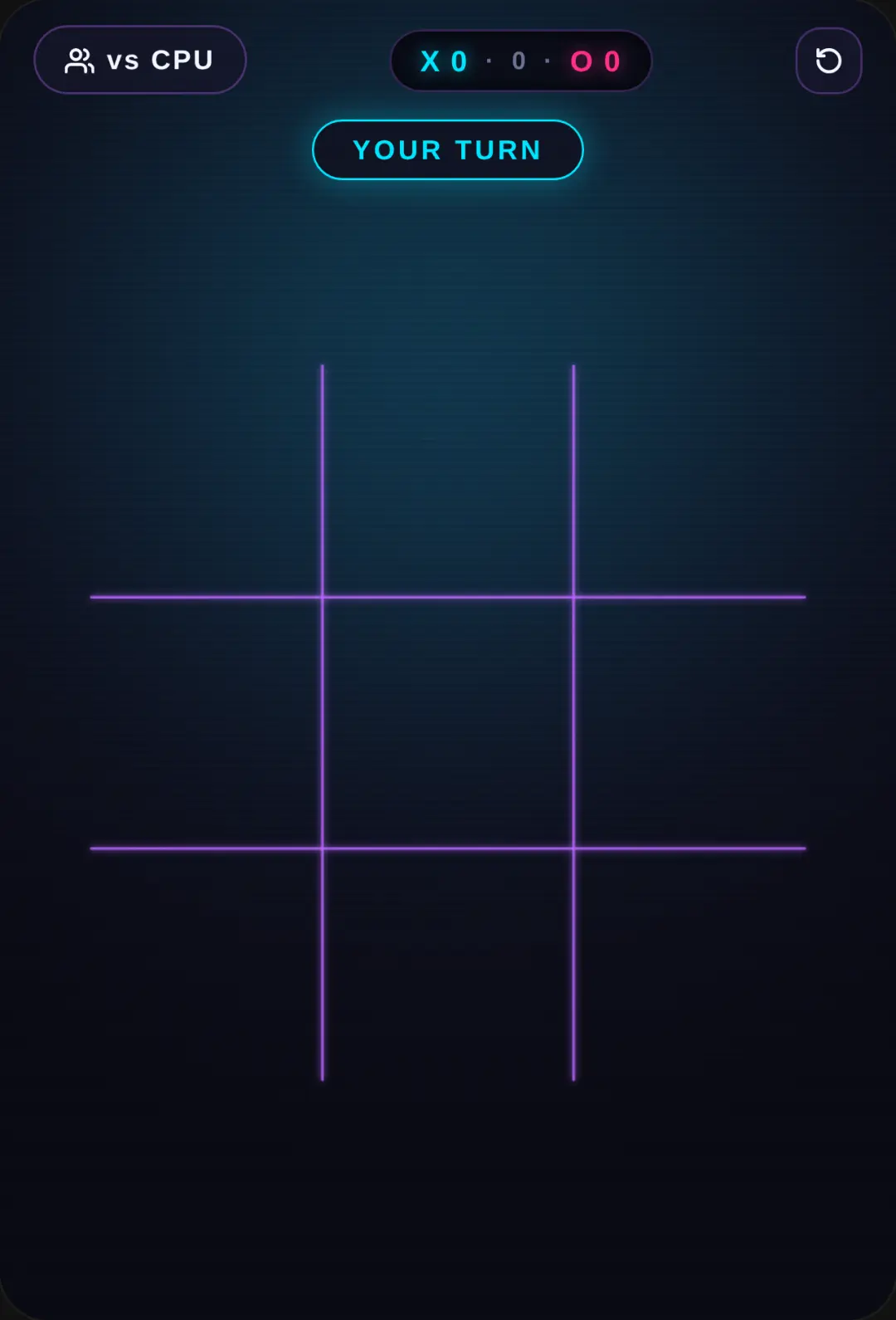 Neon Tic-Tac-Toe cover