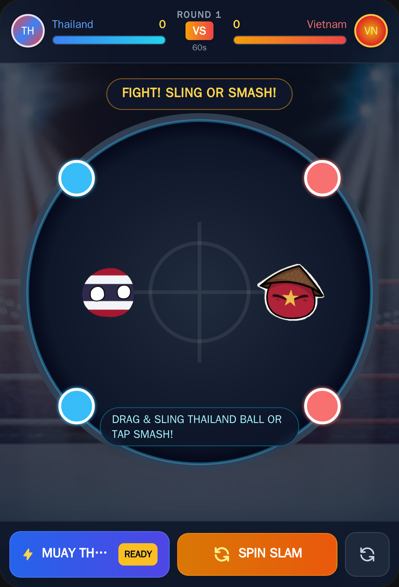 Thailand Ball vs Vietnam Ball - Physics Brawler cover