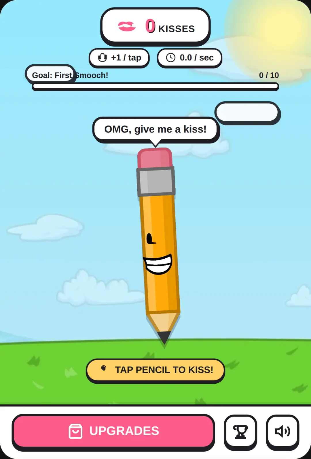 Kissing Pencil in BFDI cover