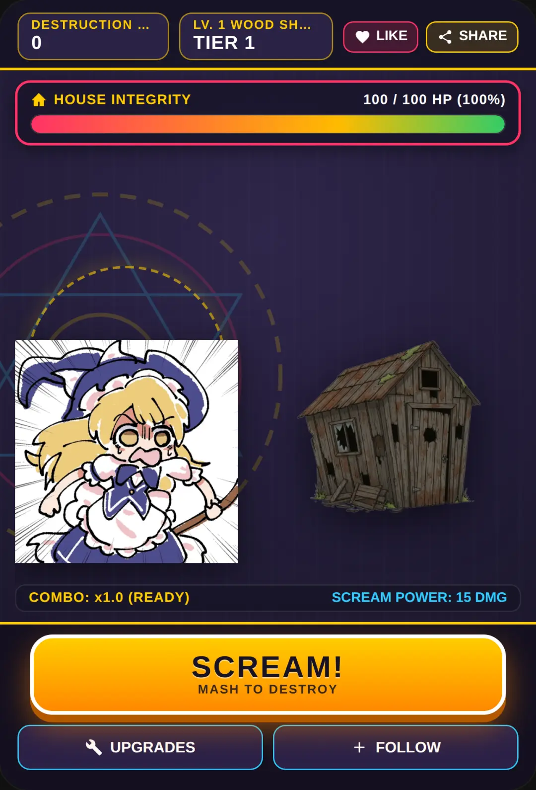 Marisa Kirisame - House Scream Destroyer cover