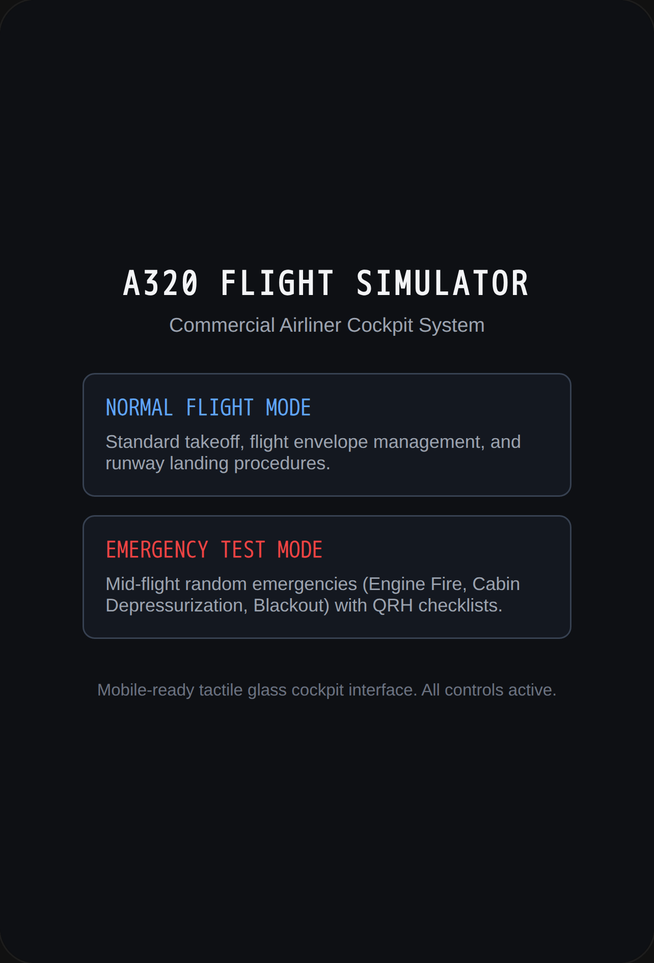 Airliner Flight Sim - Cockpit View cover