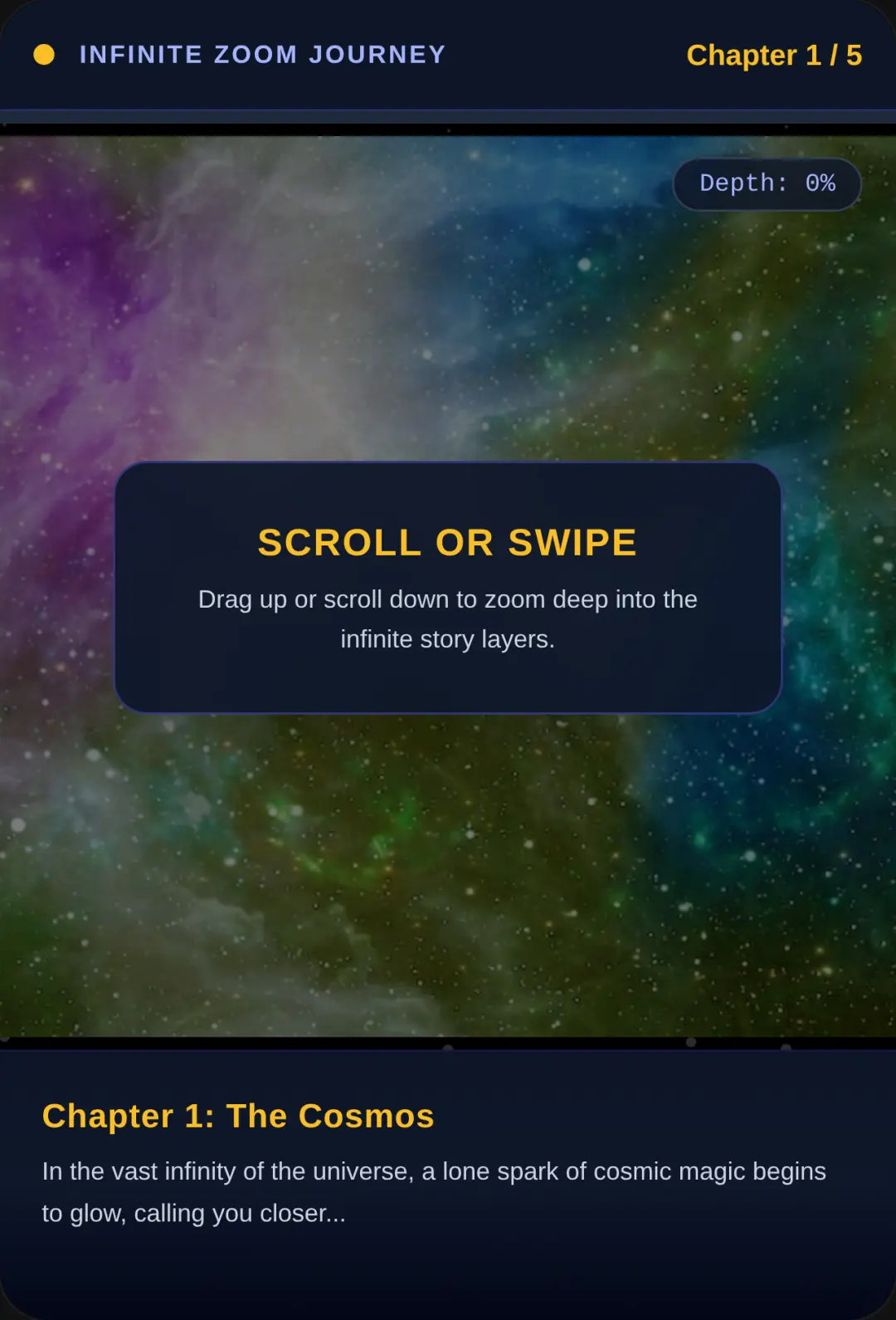 Infinite Zoom Story cover