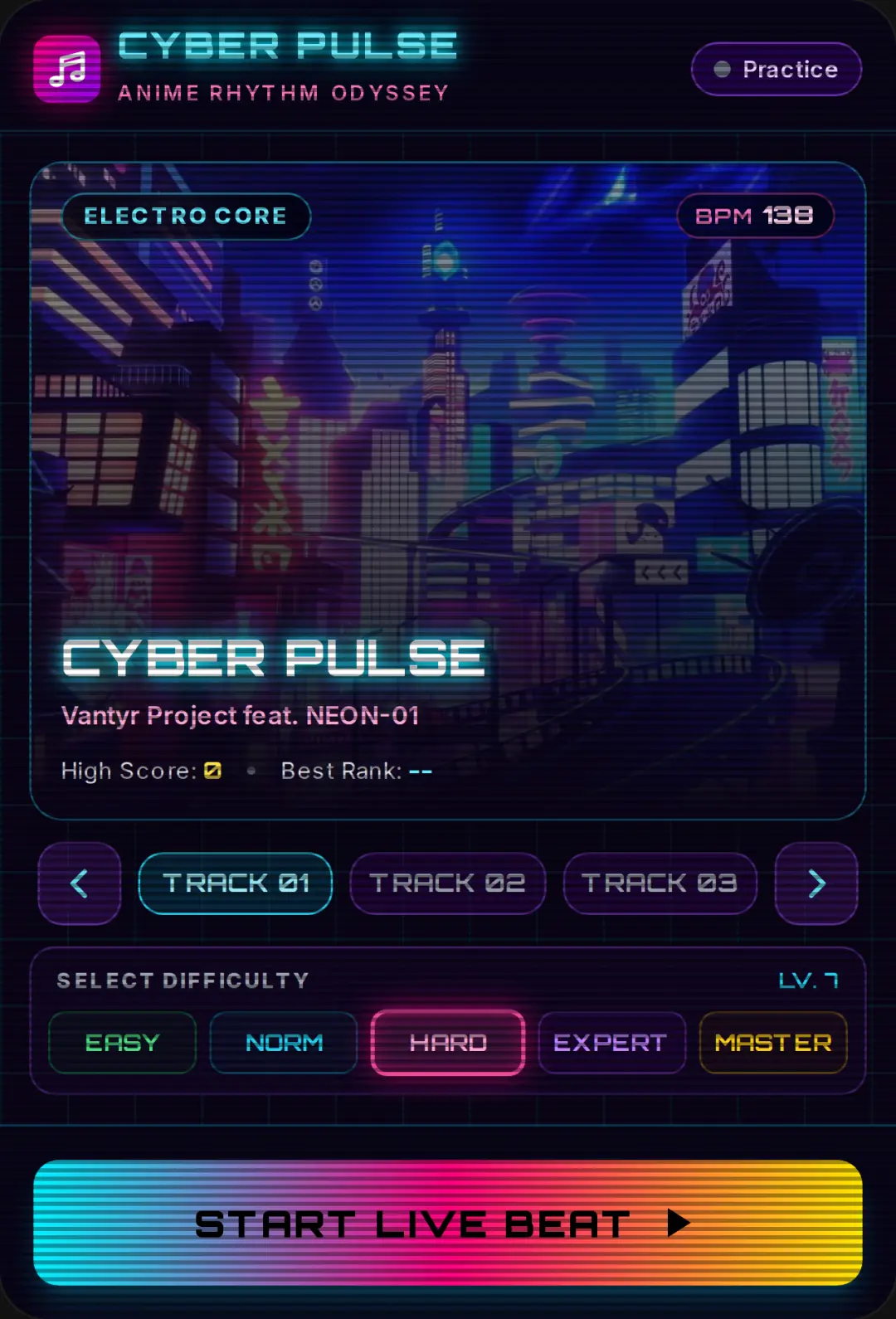 CYBER PULSE - Neon Rhythm cover