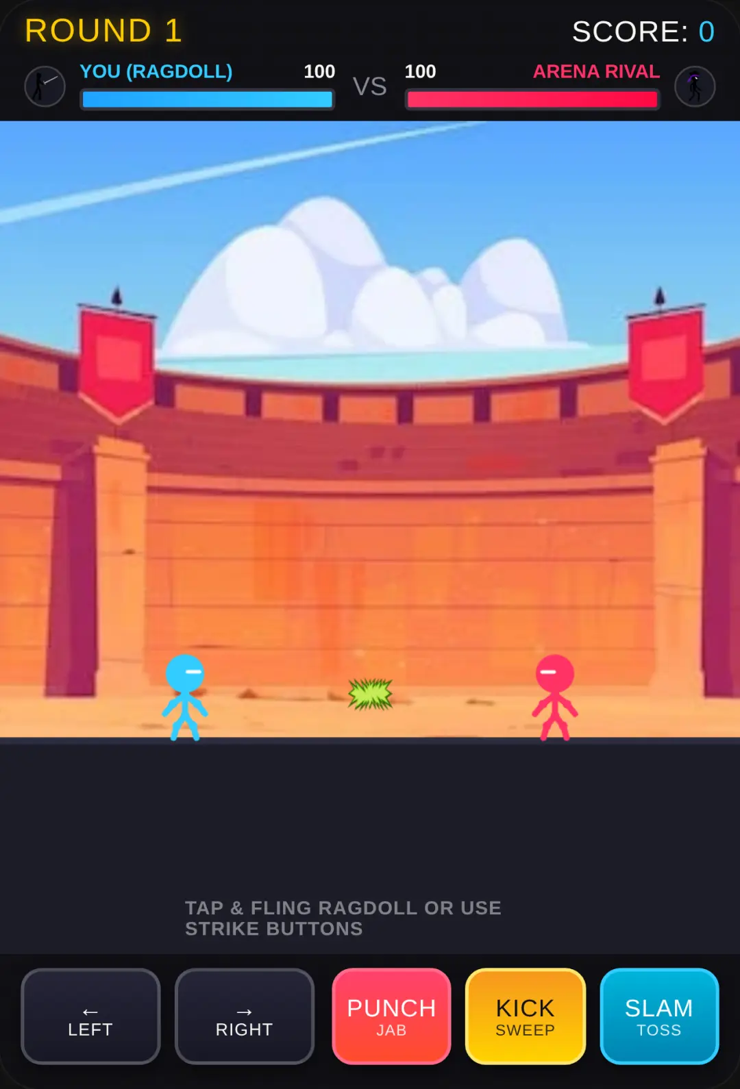 Stick Man Ragdoll Arena Duel cover
