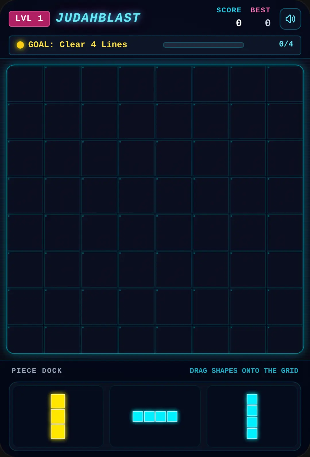 Judahblast - Neon Block Puzzle cover