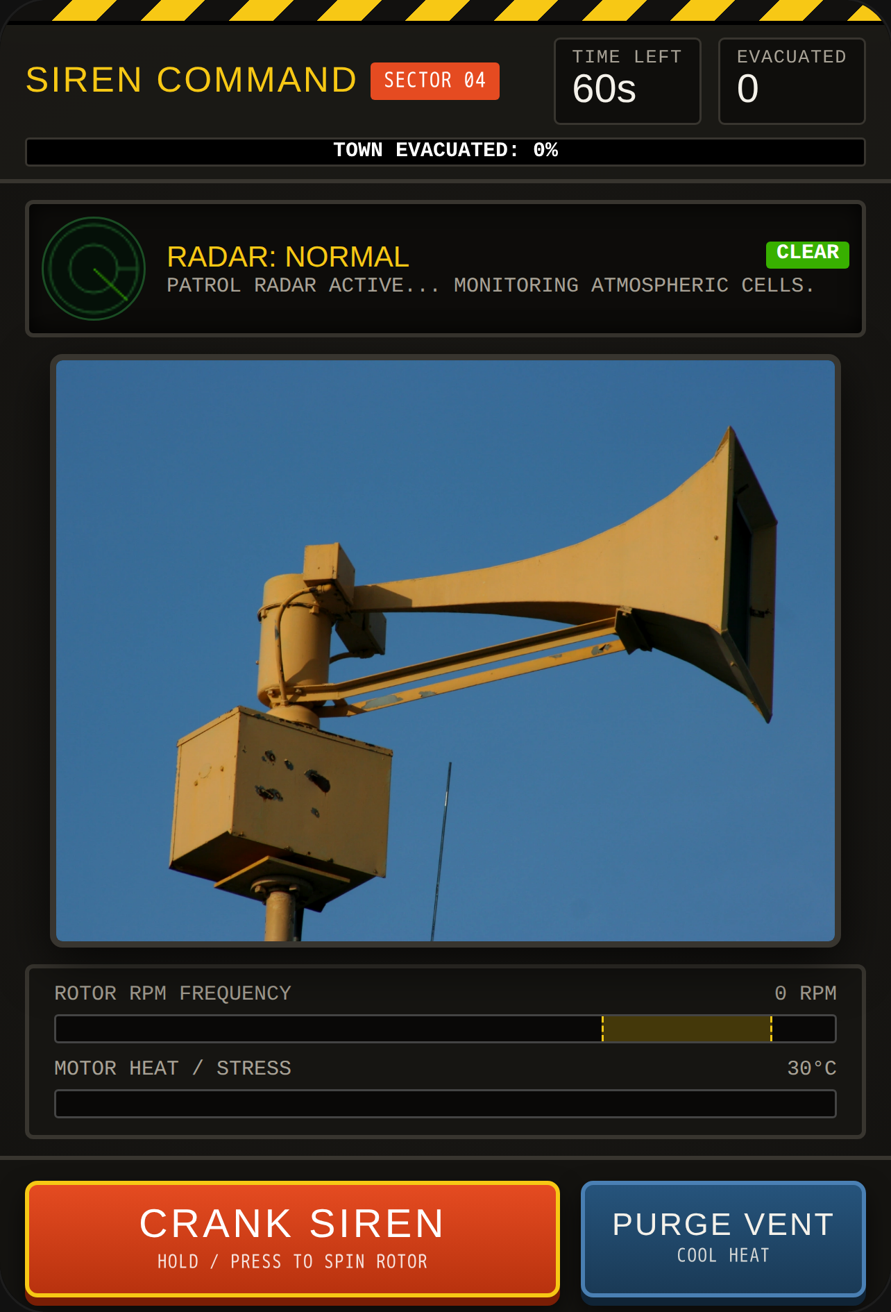 CIVIL DEFENSE SIREN COMMAND