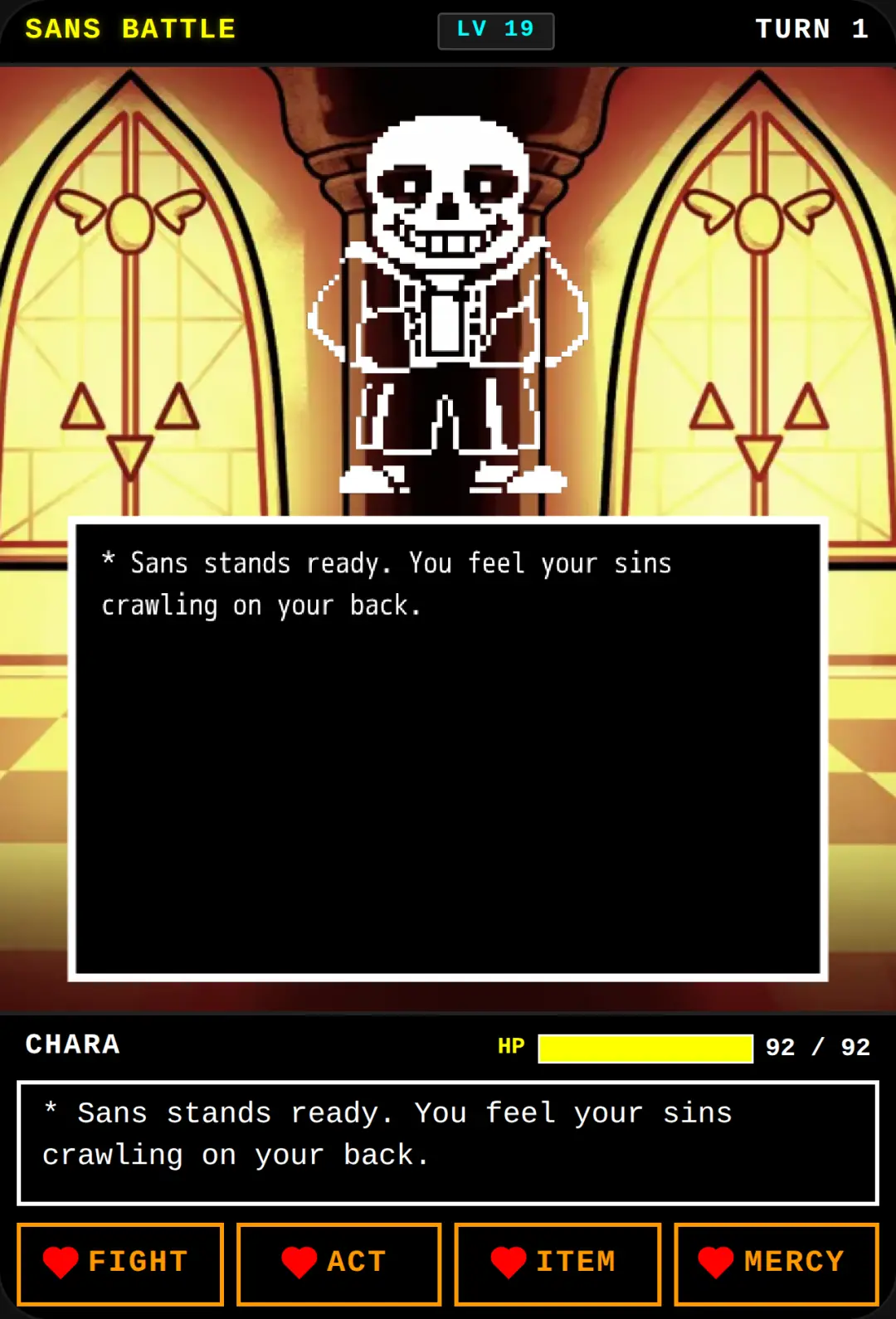 Undertale - Sans Battle cover
