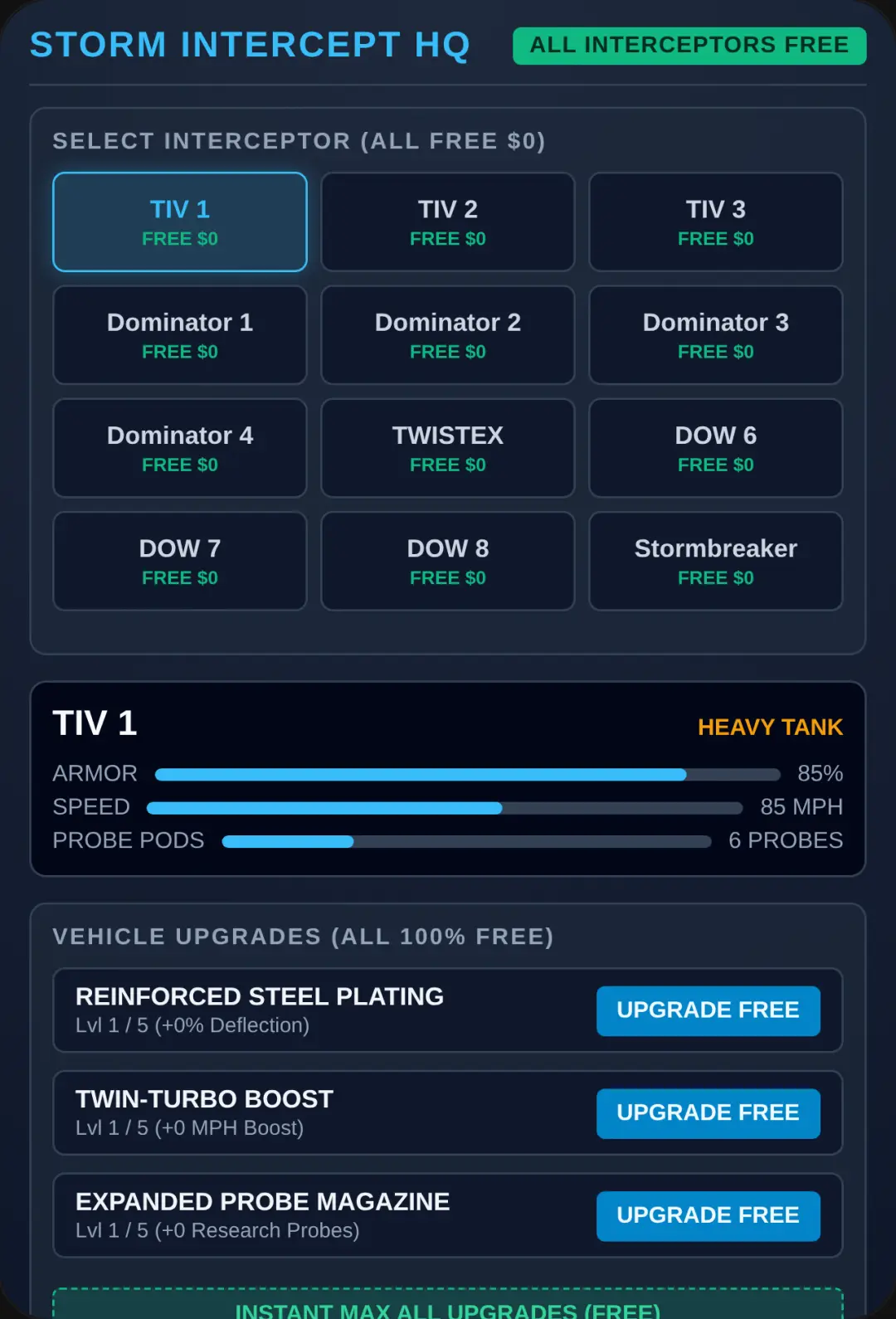 Storm Chaser: All Interceptors Unlocked cover