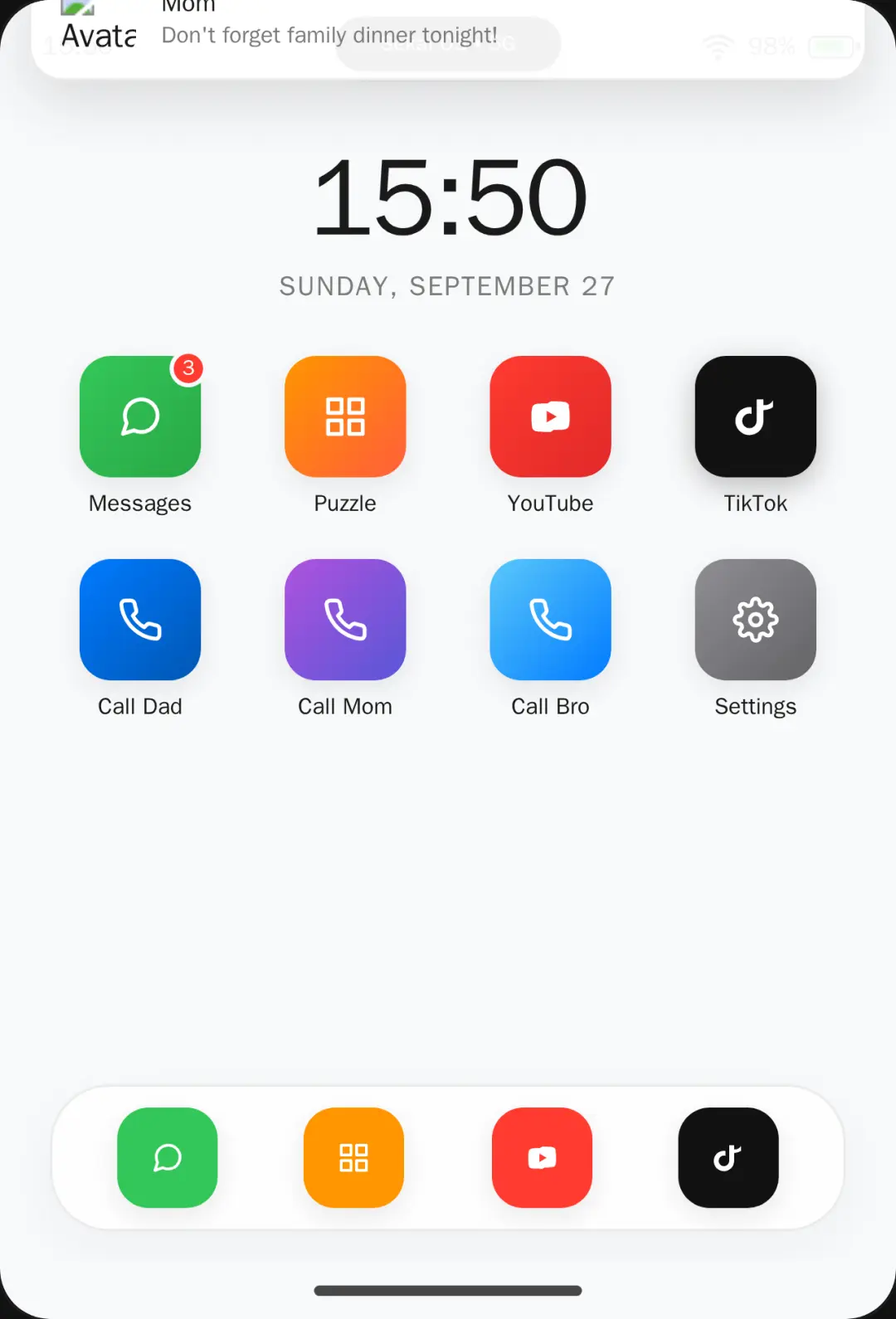 Minimal Phone OS cover