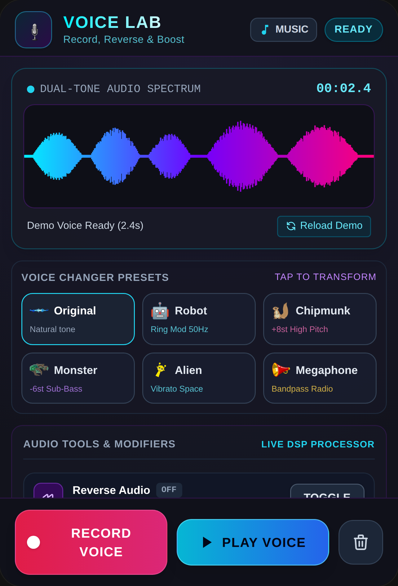 Voice Lab - Audio Effects Sandbox cover