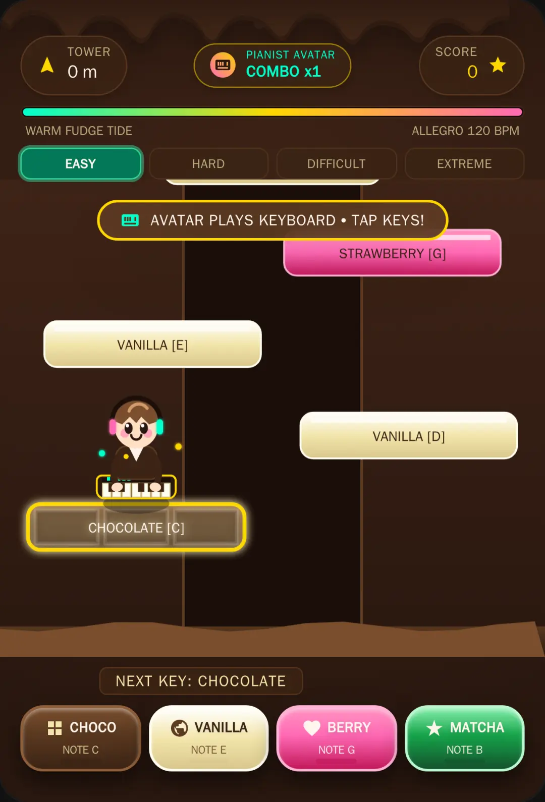 Chocolate and Vanilla Keyboard Tower cover