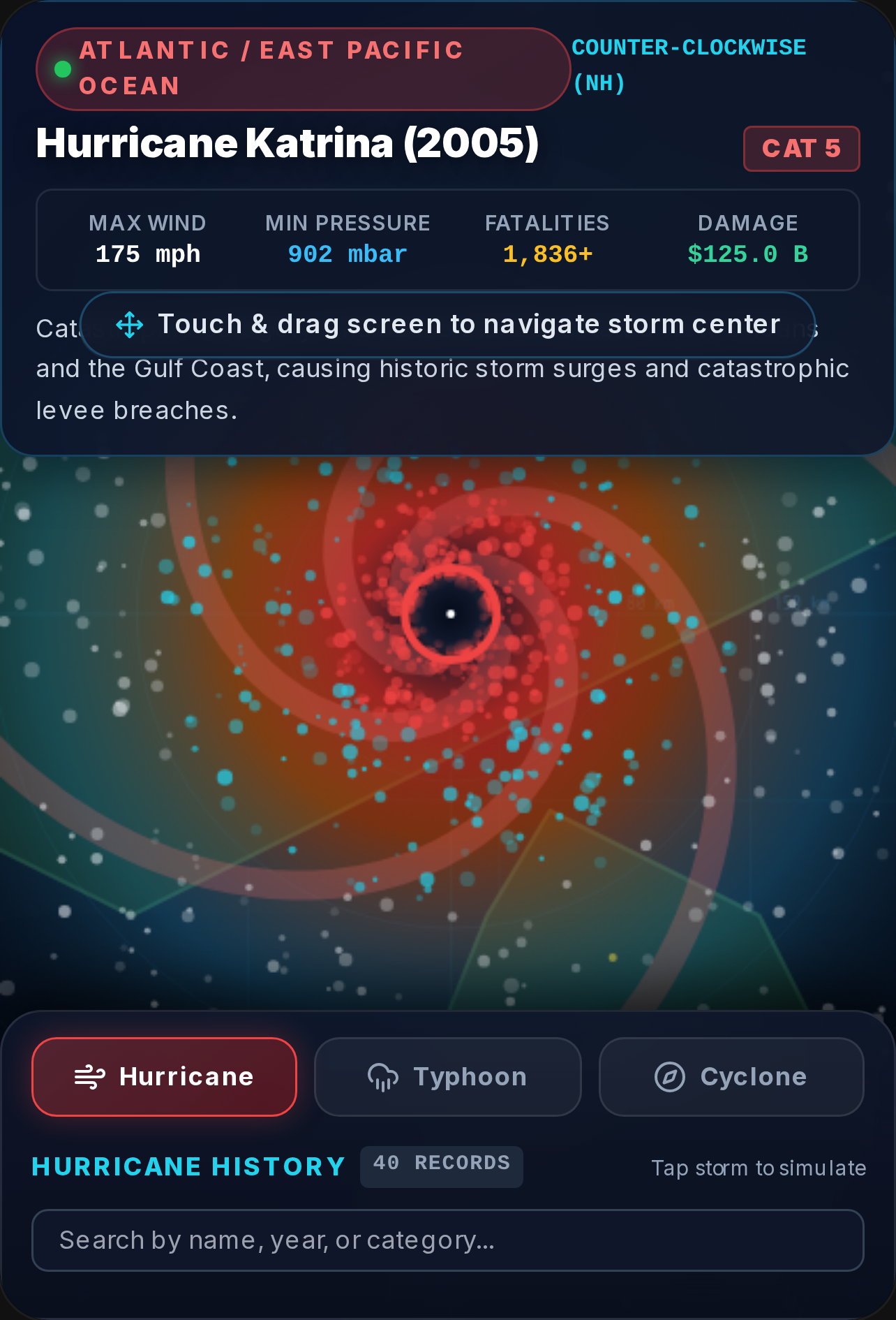 Hurricane history cover