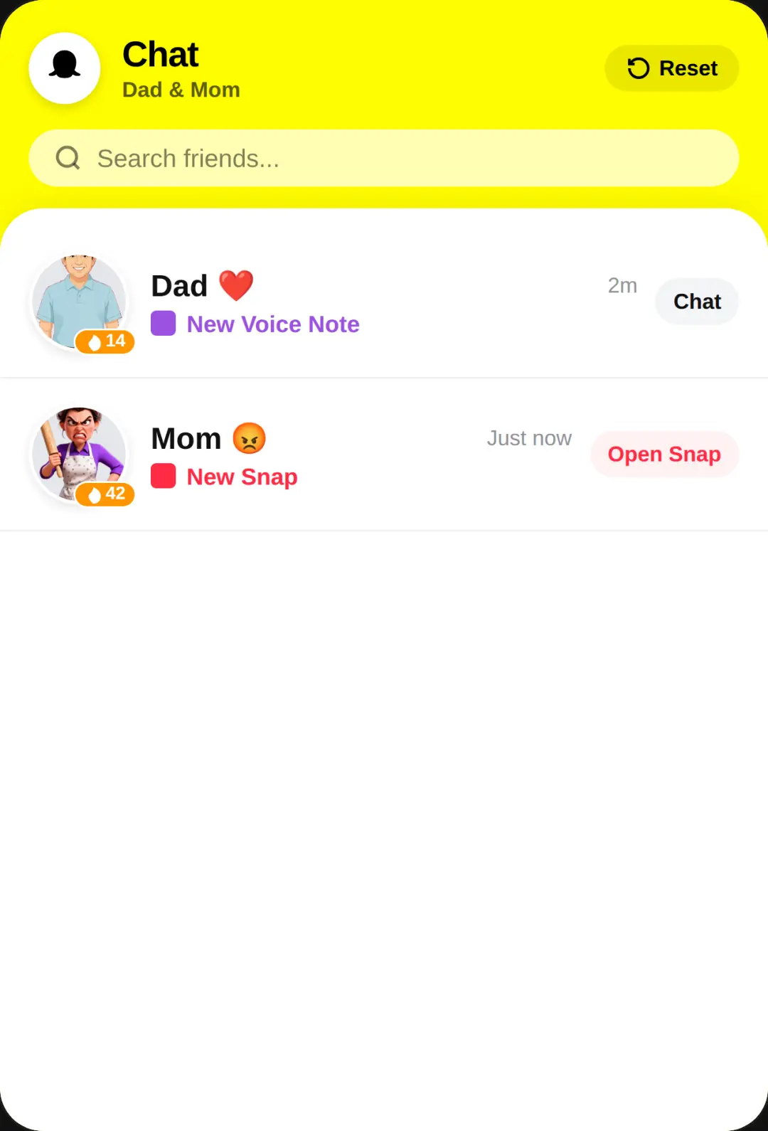 Snapchat - Dad & Mom cover