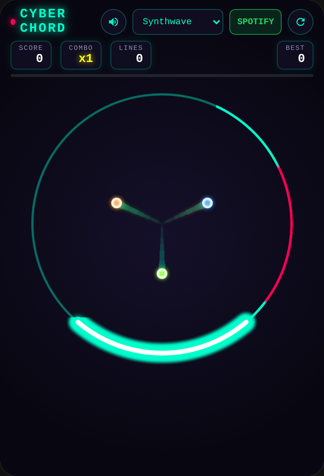 CYBER CHORD · NEON SPIROGRAPH cover