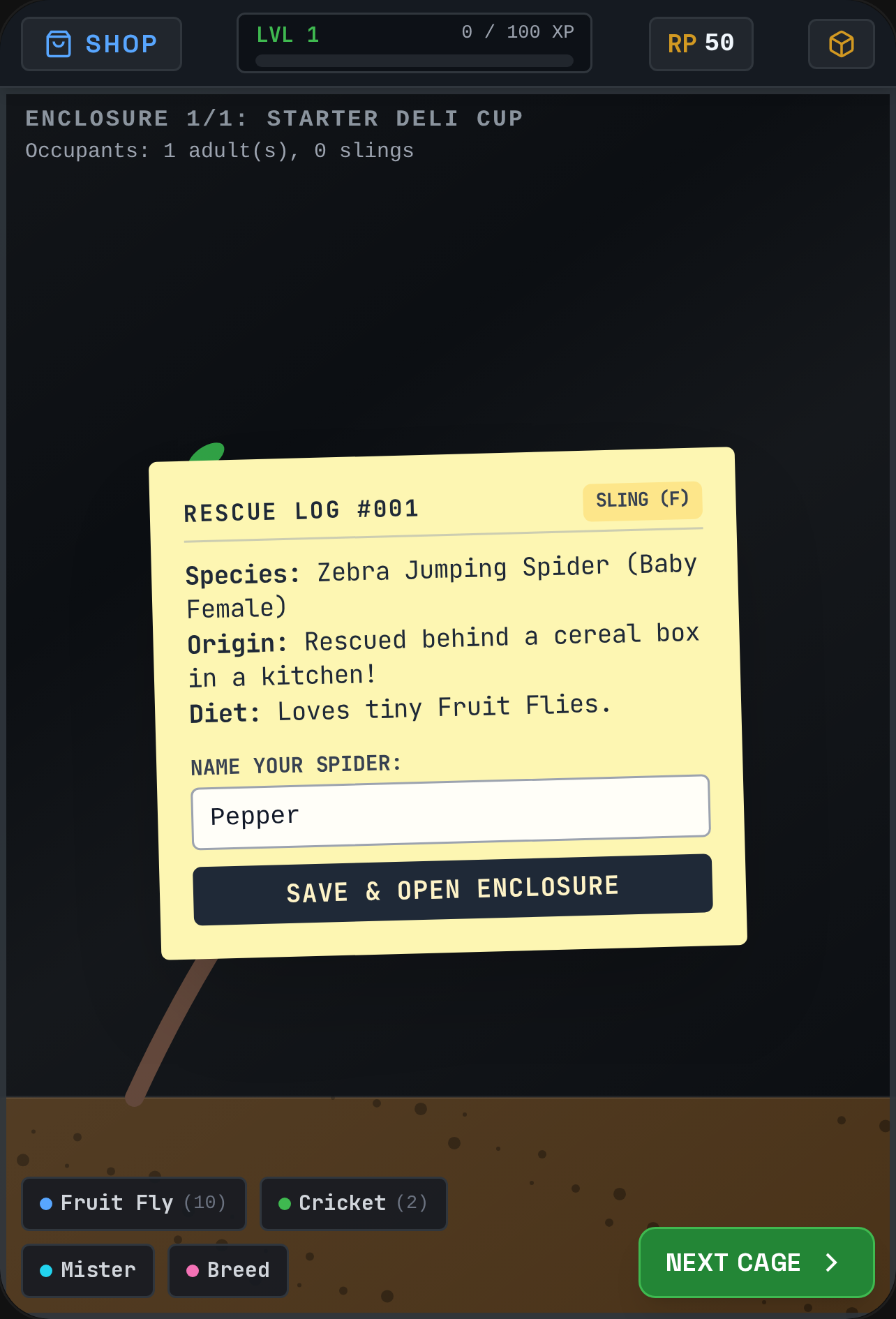 Arachnid Sanctuary Simulator(SUPER EARLY) cover