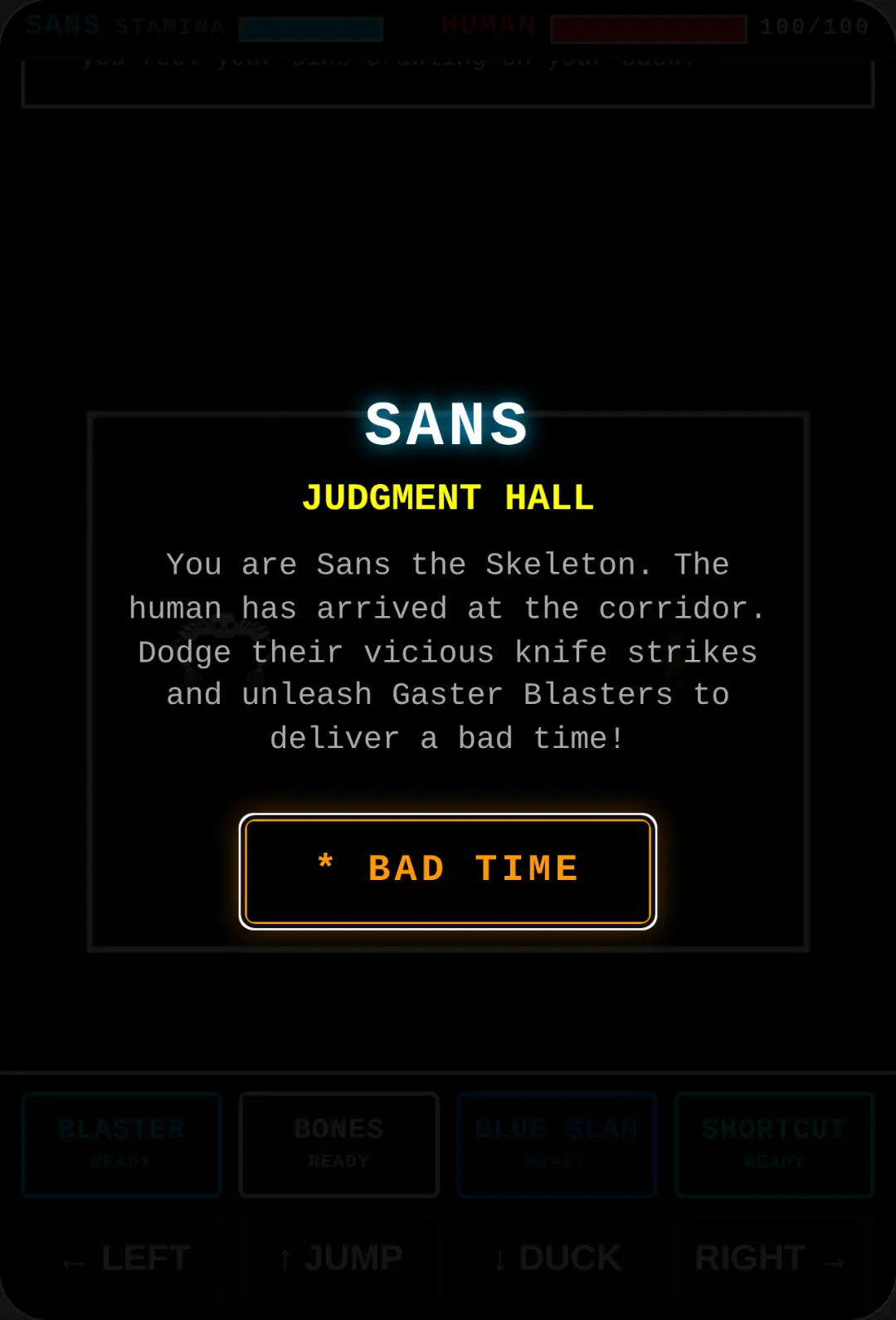 Sans: Monster's Judgment cover