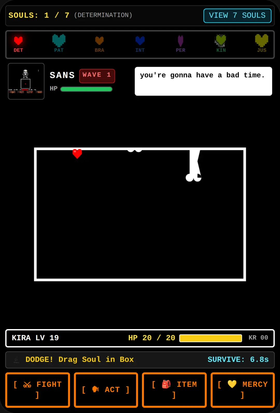 Undertale: Sans Battle & The Seven Souls cover